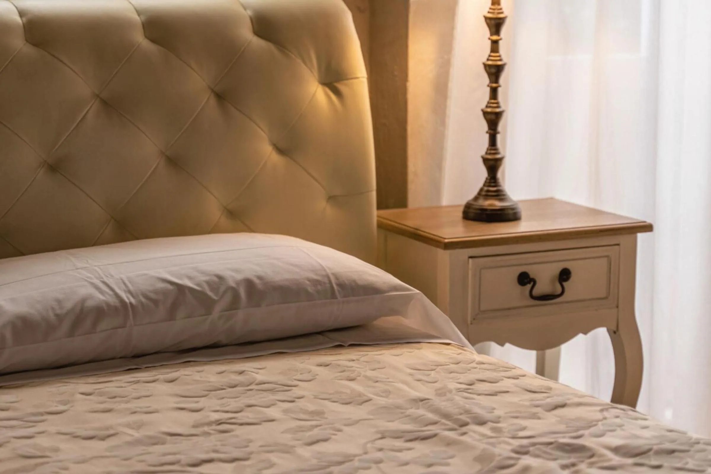 Bed in Hotel Villa Sermolli