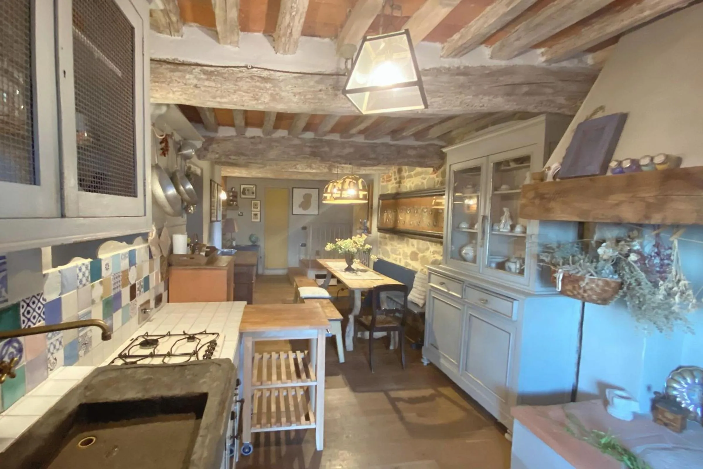 Kitchen or kitchenette in Hotel Villa Sermolli