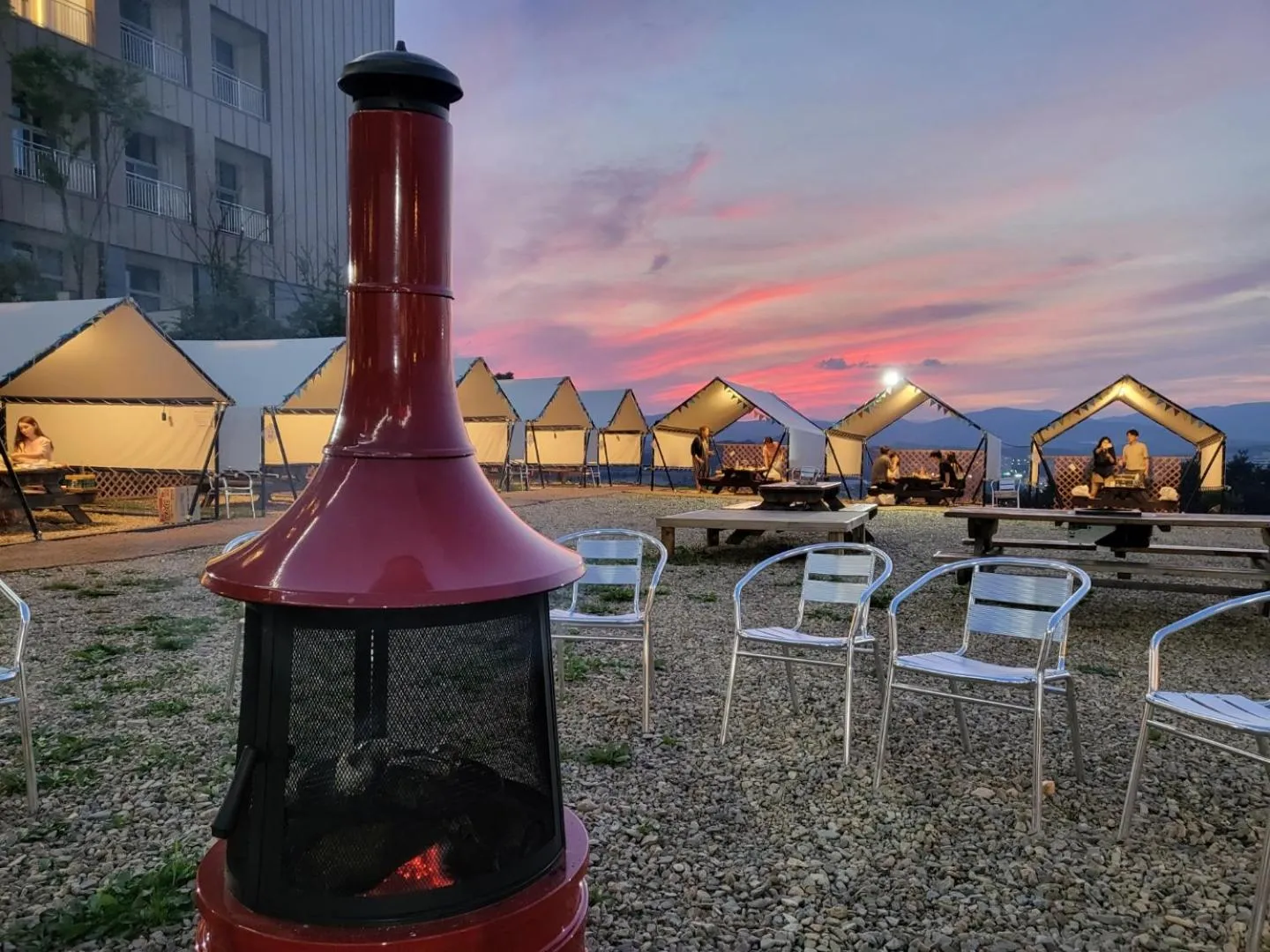 BBQ facilities in Ramada Hotel & Suite by Wyndham Gangwon Pyeongchang