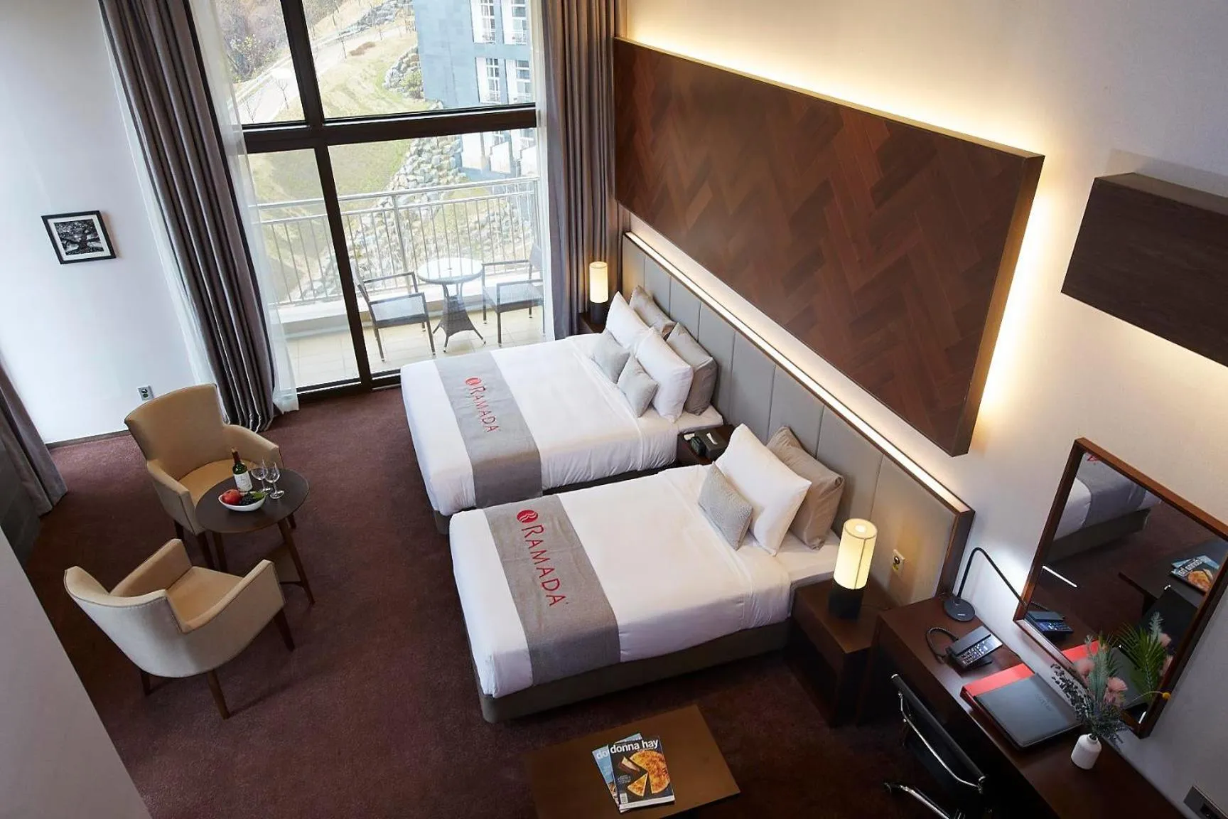 Photo of the whole room, Bed in Ramada Hotel & Suite by Wyndham Gangwon Pyeongchang