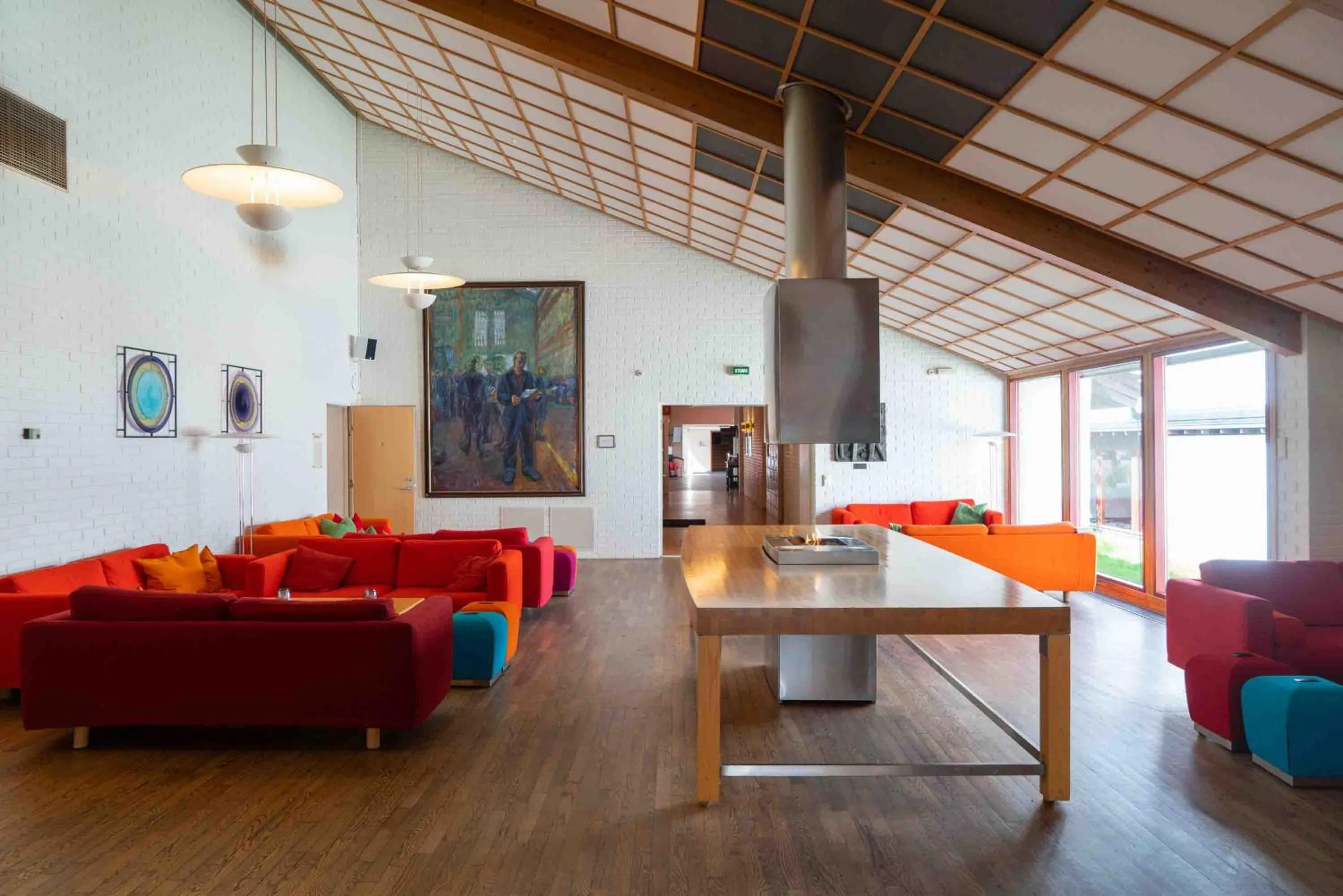 Living room in Thorbjørnrud Hotell