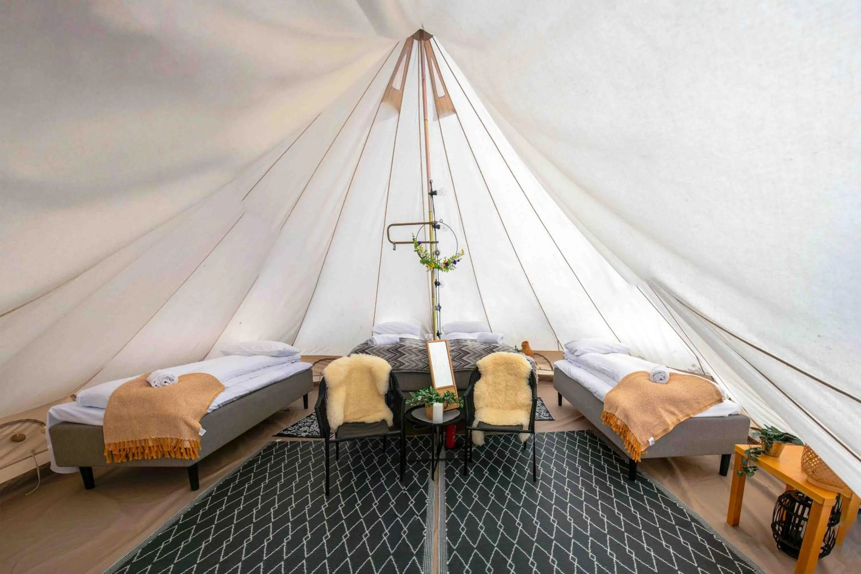 Bed in Thorbjørnrud Hotell