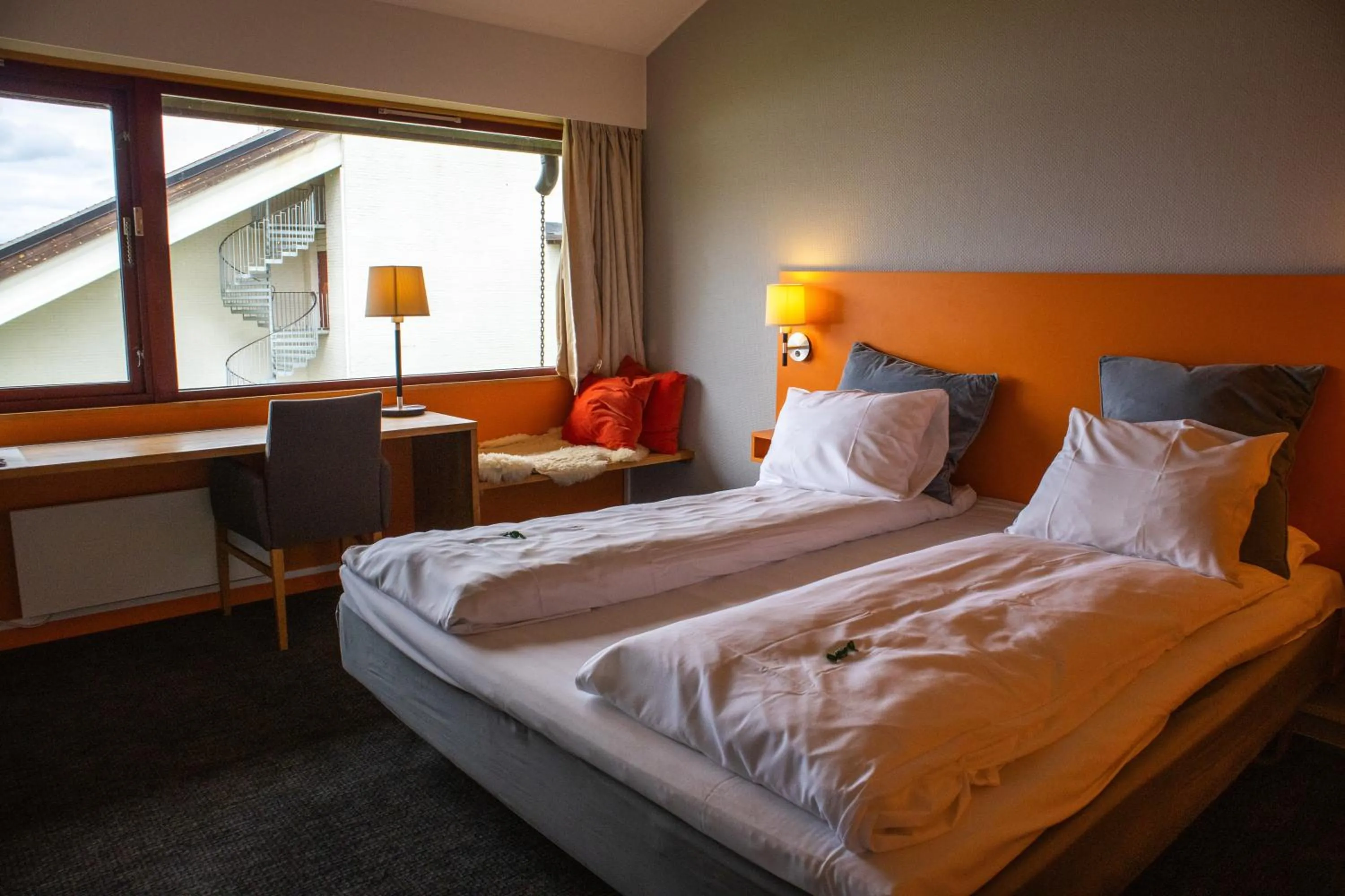 Bed in Thorbjørnrud Hotell