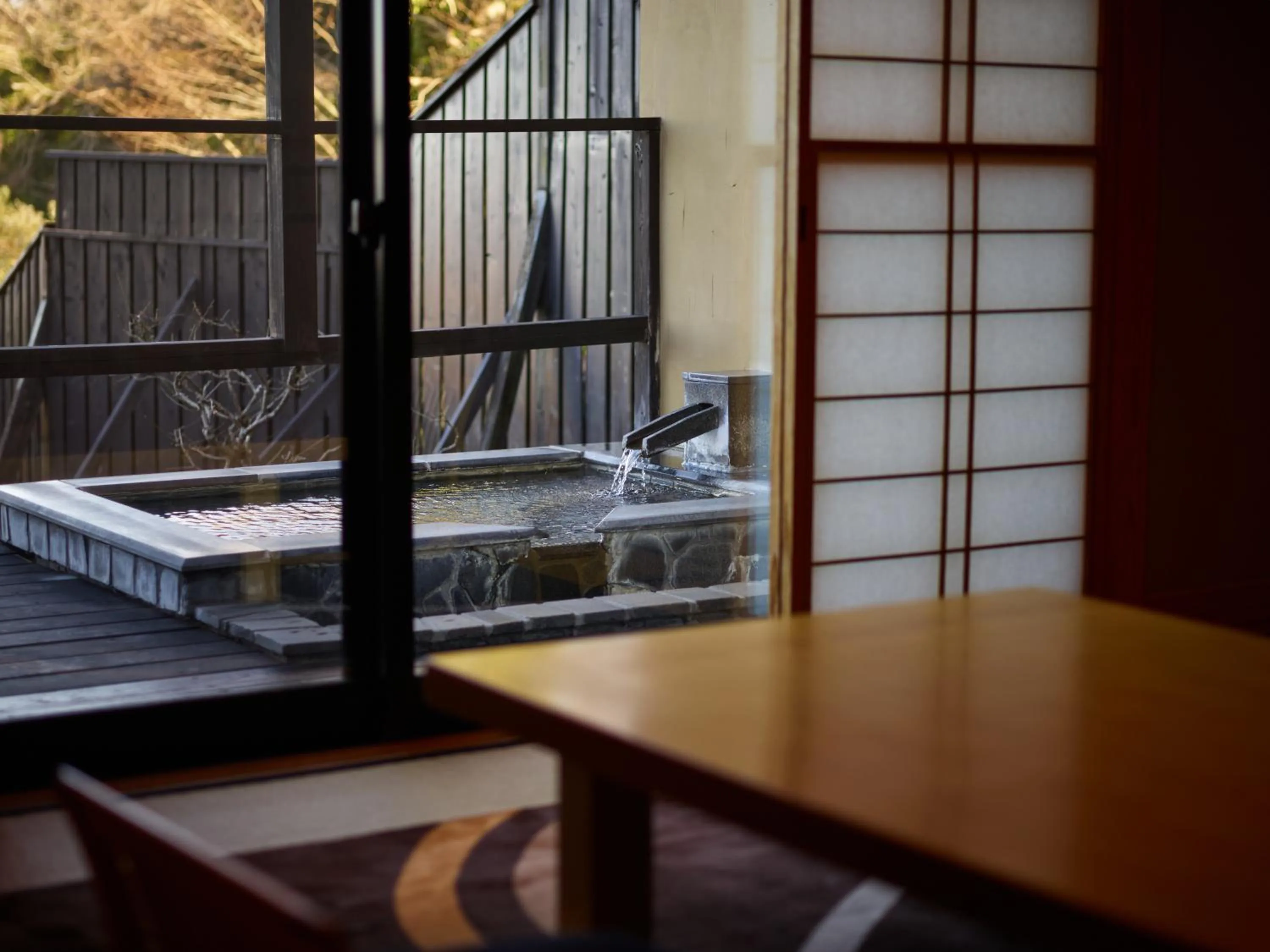 Open Air Bath in Ito Yukitei Kawana Bettei