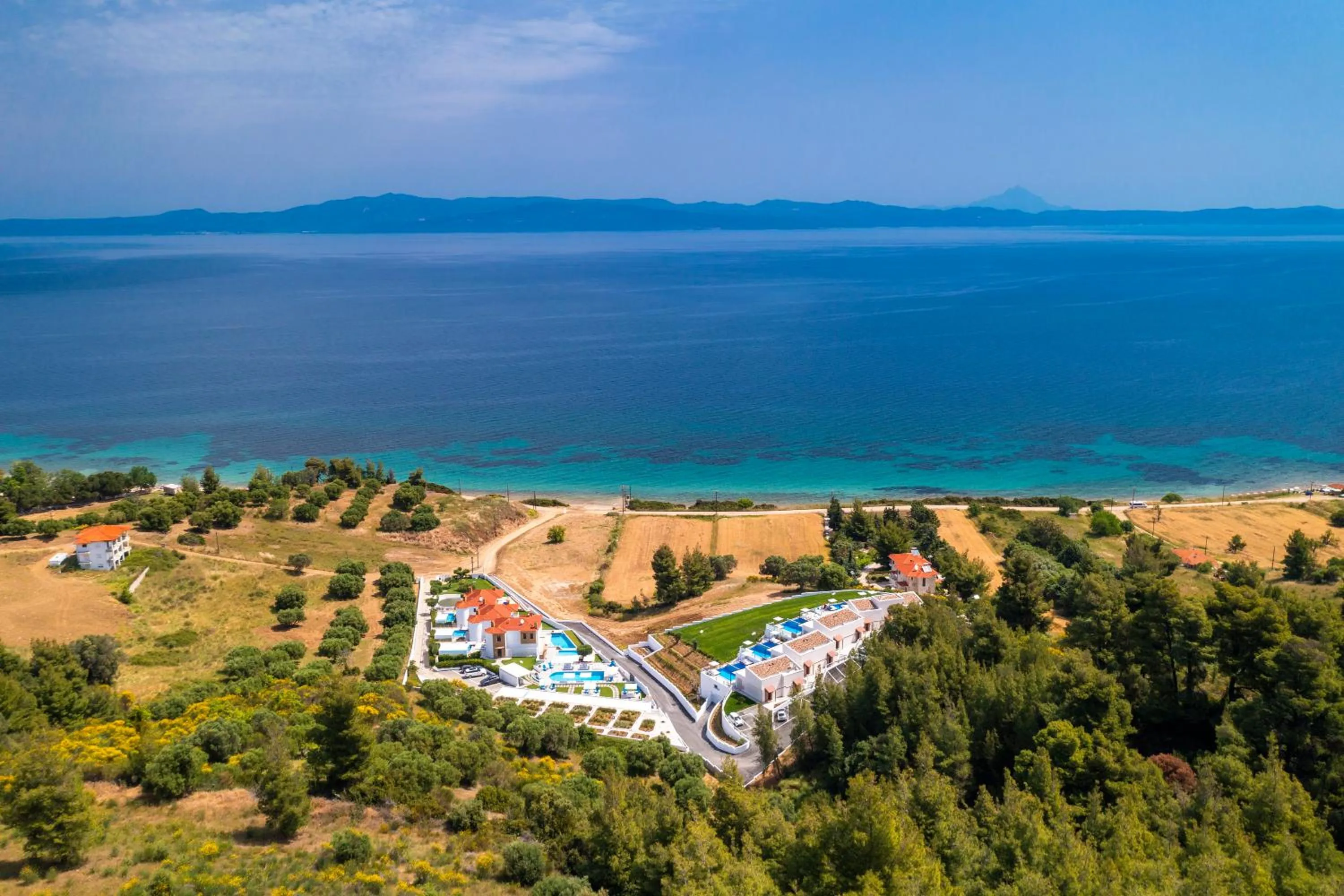 Bird's eye view in Villa D'Oro - Luxury Villas & Suites