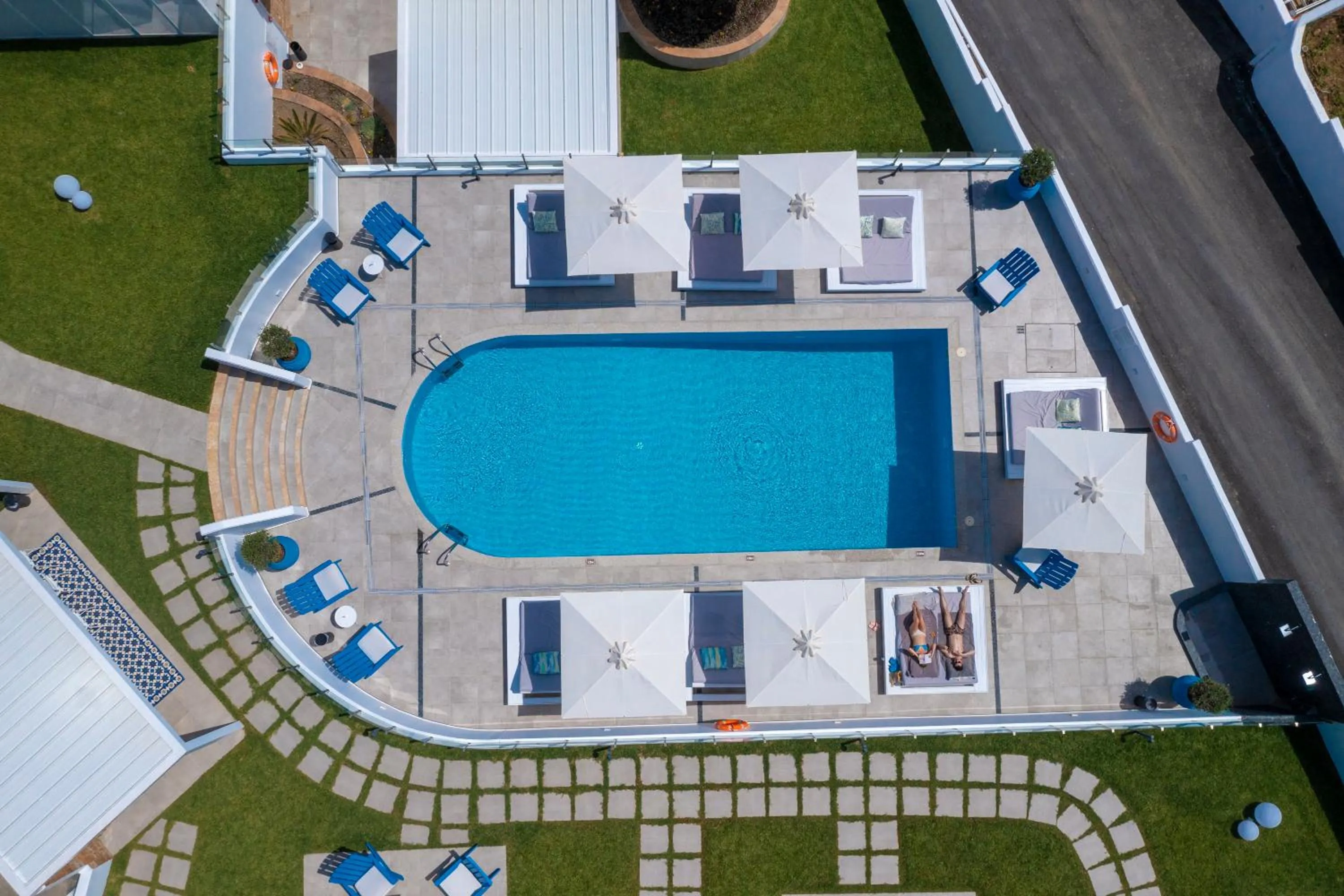 Pool view in Villa D'Oro - Luxury Villas & Suites