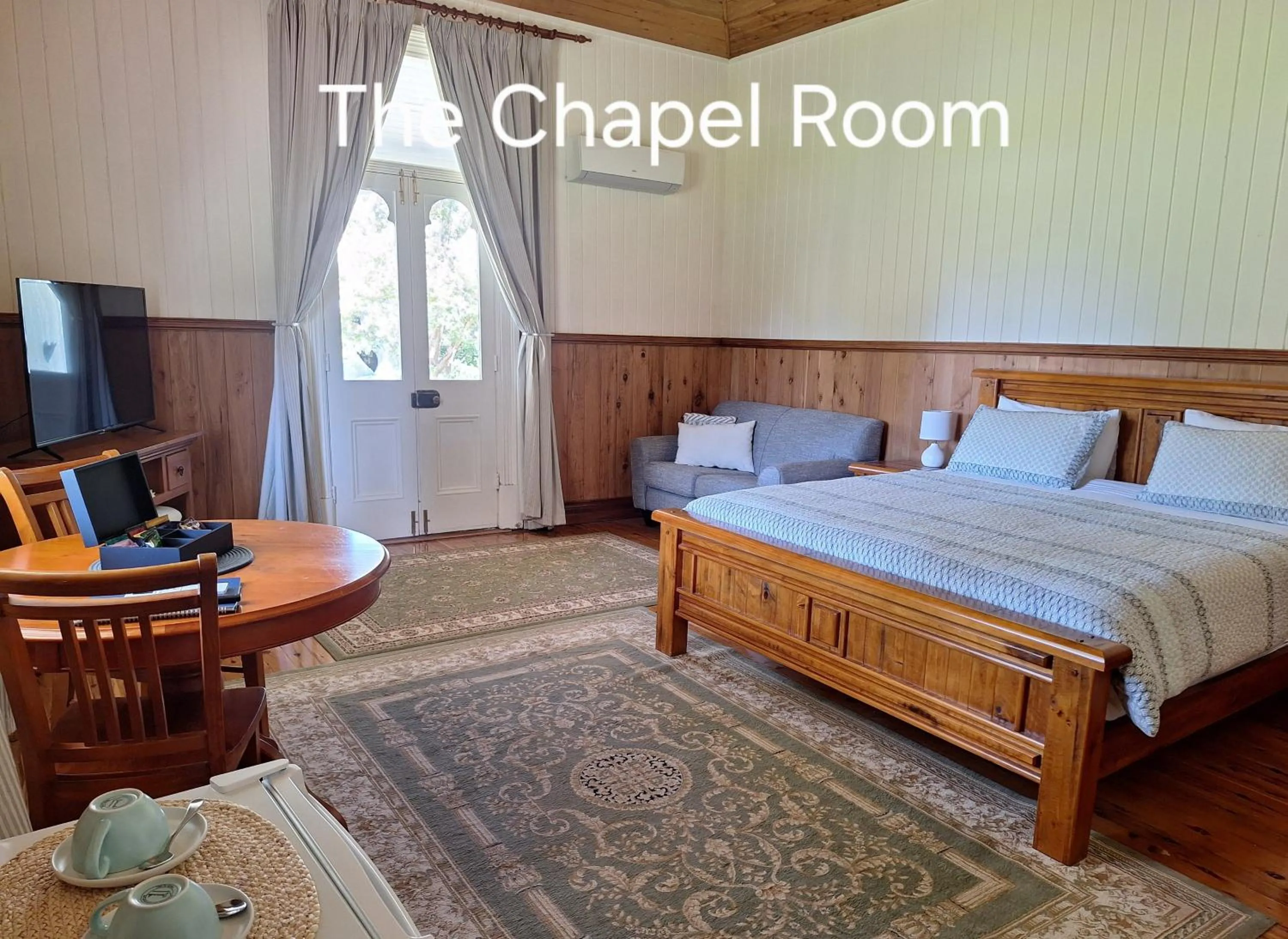 View (from property/room), Bed in The Convent Boutique Accommodation plus Short Stay Holiday Homes