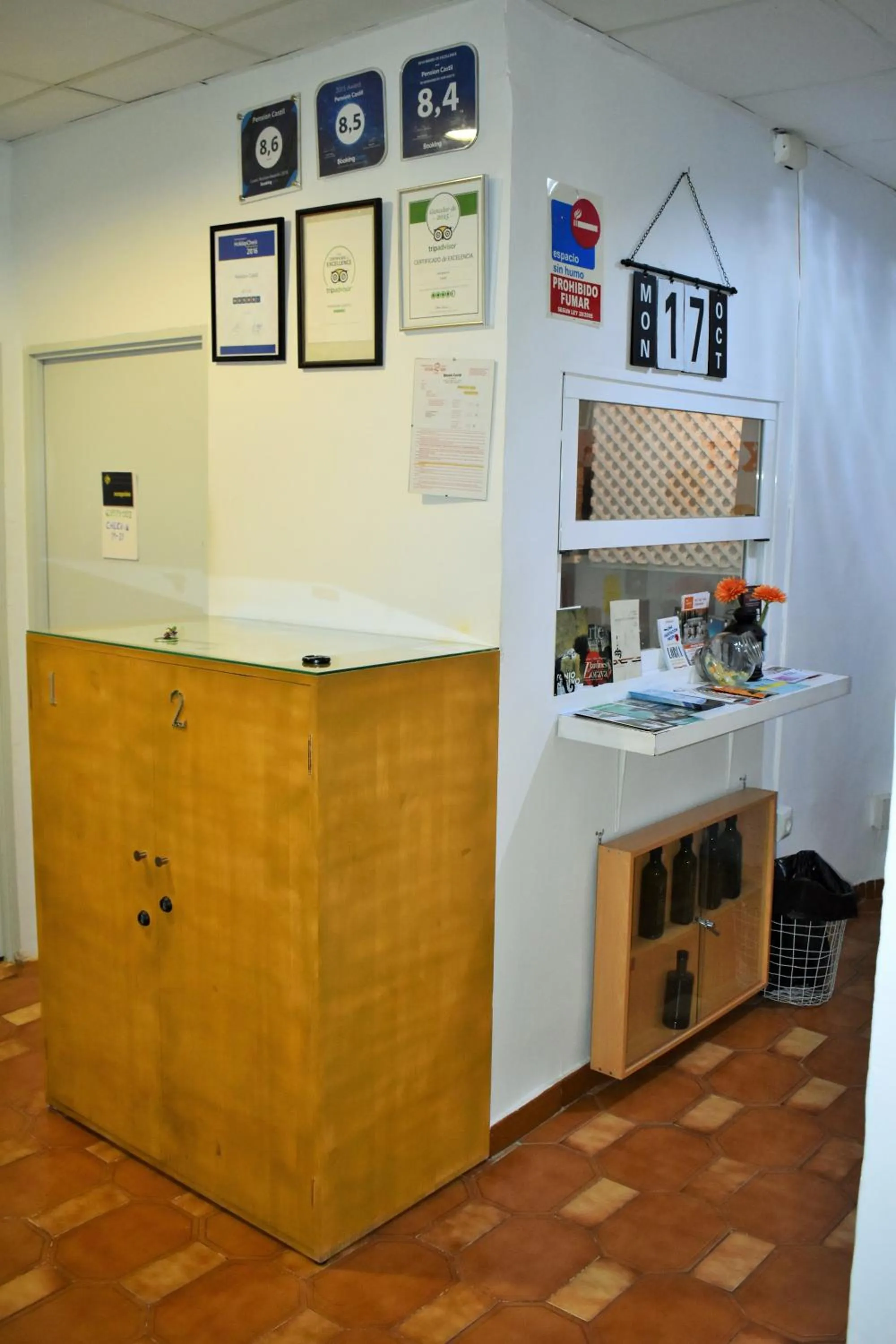 Lobby or reception in Pension Castil