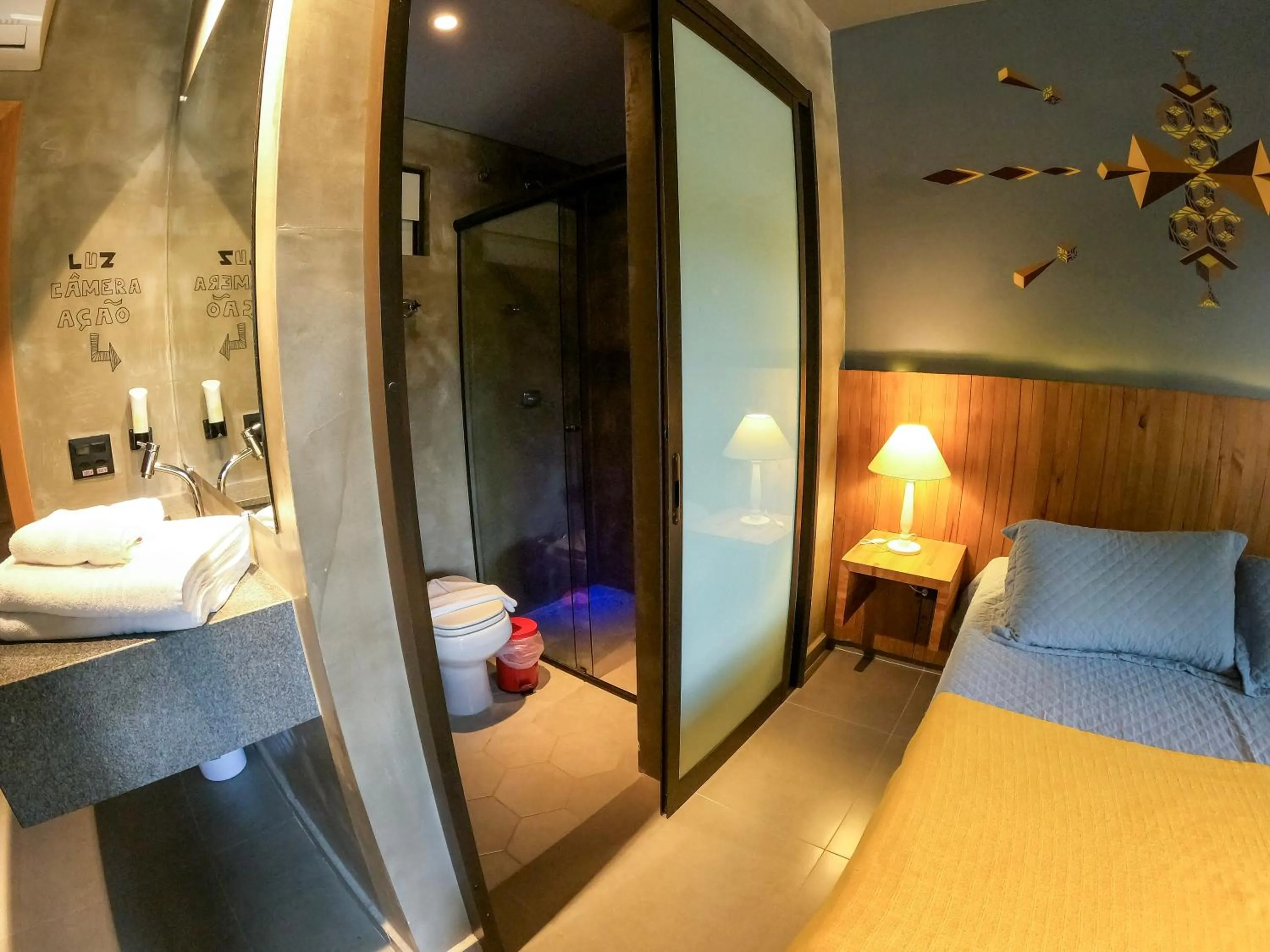 towels, Bed in Villa'l Mare Hotel