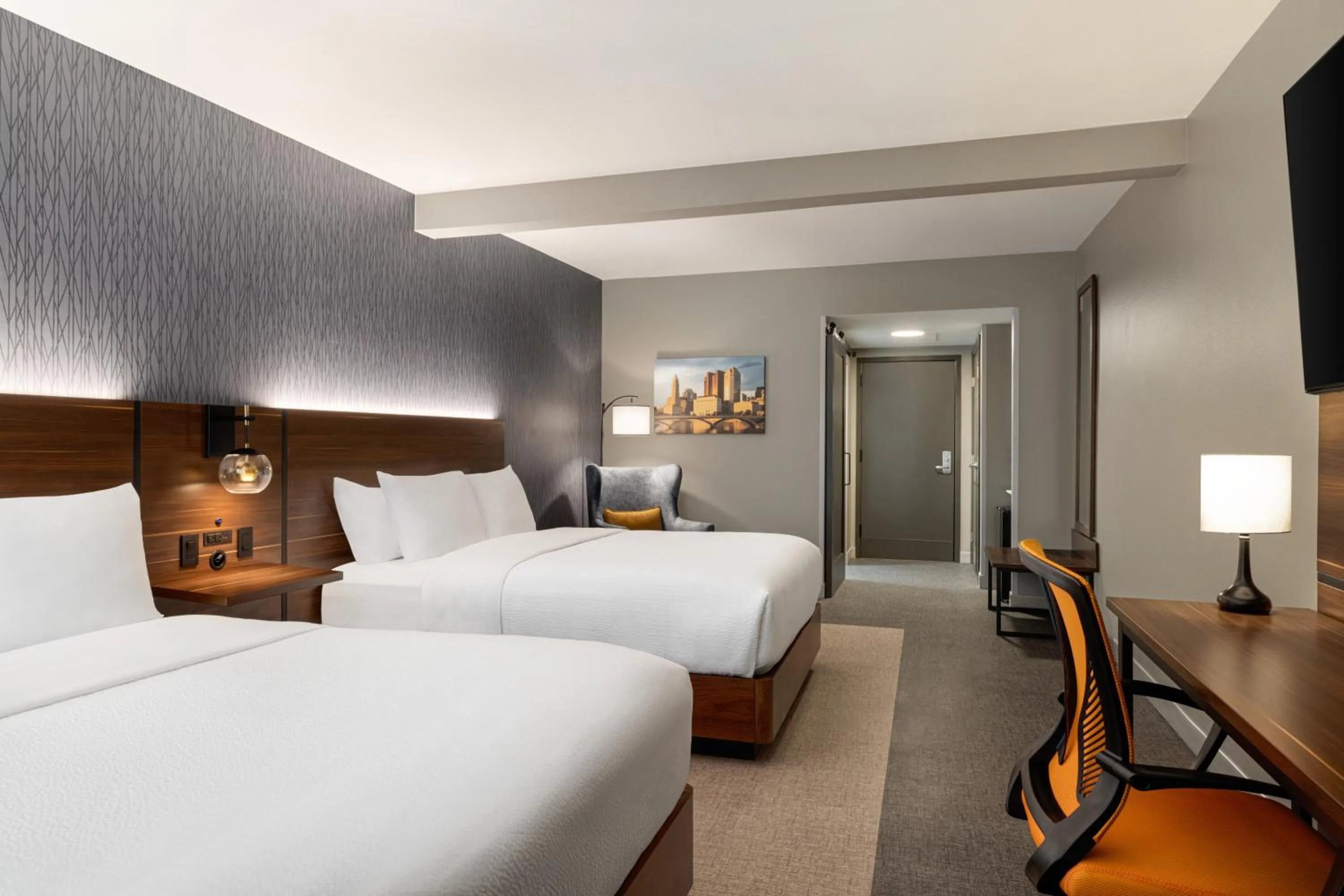 Bed in Four Points by Sheraton Columbus-Polaris