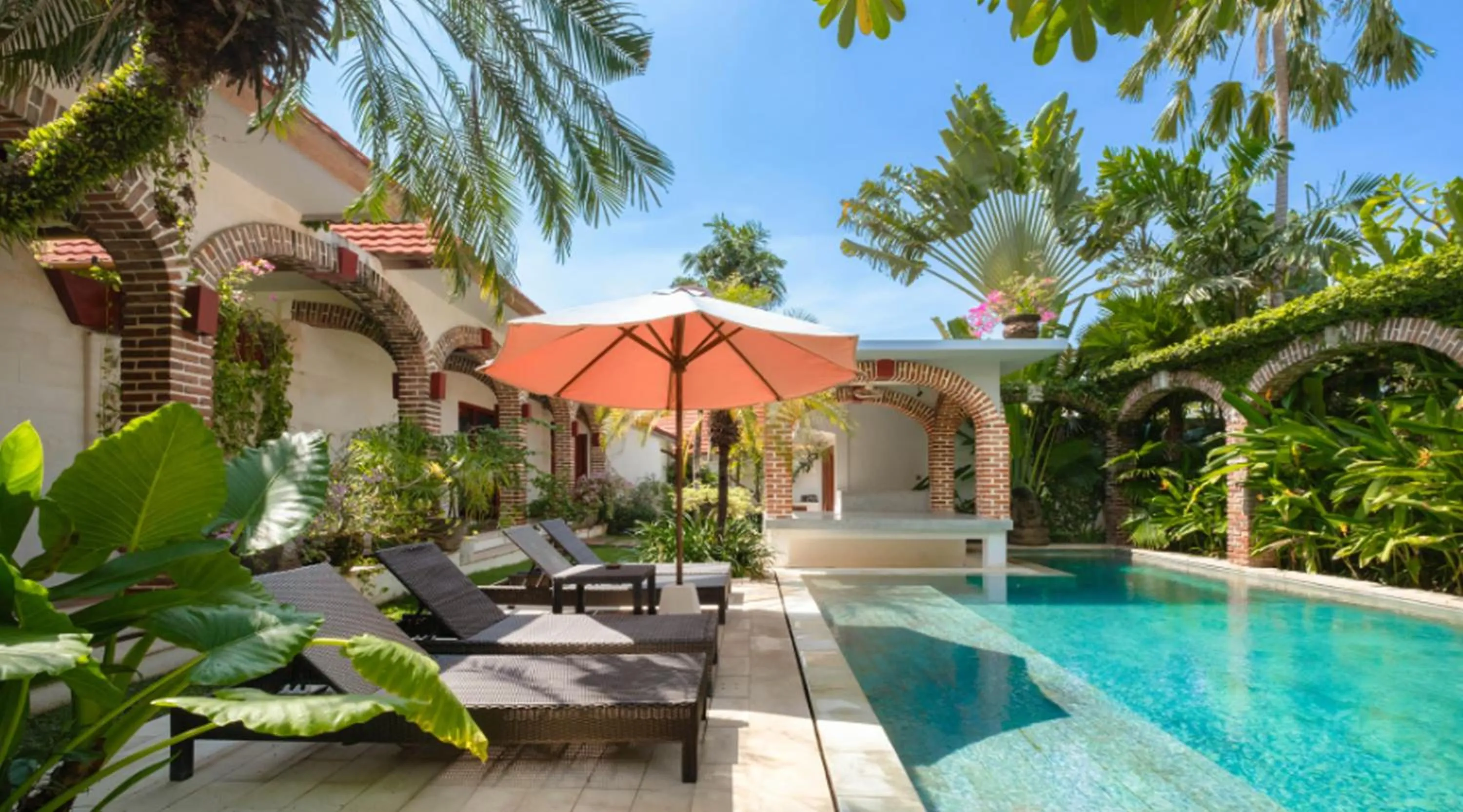 Pool view in Bali Dyana Villas