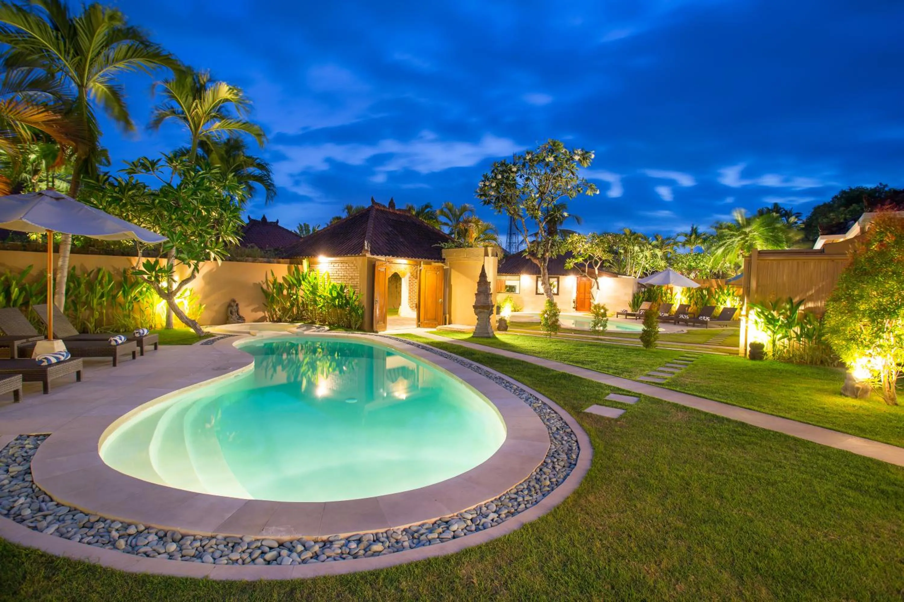 Pool view in Bali Dyana Villas