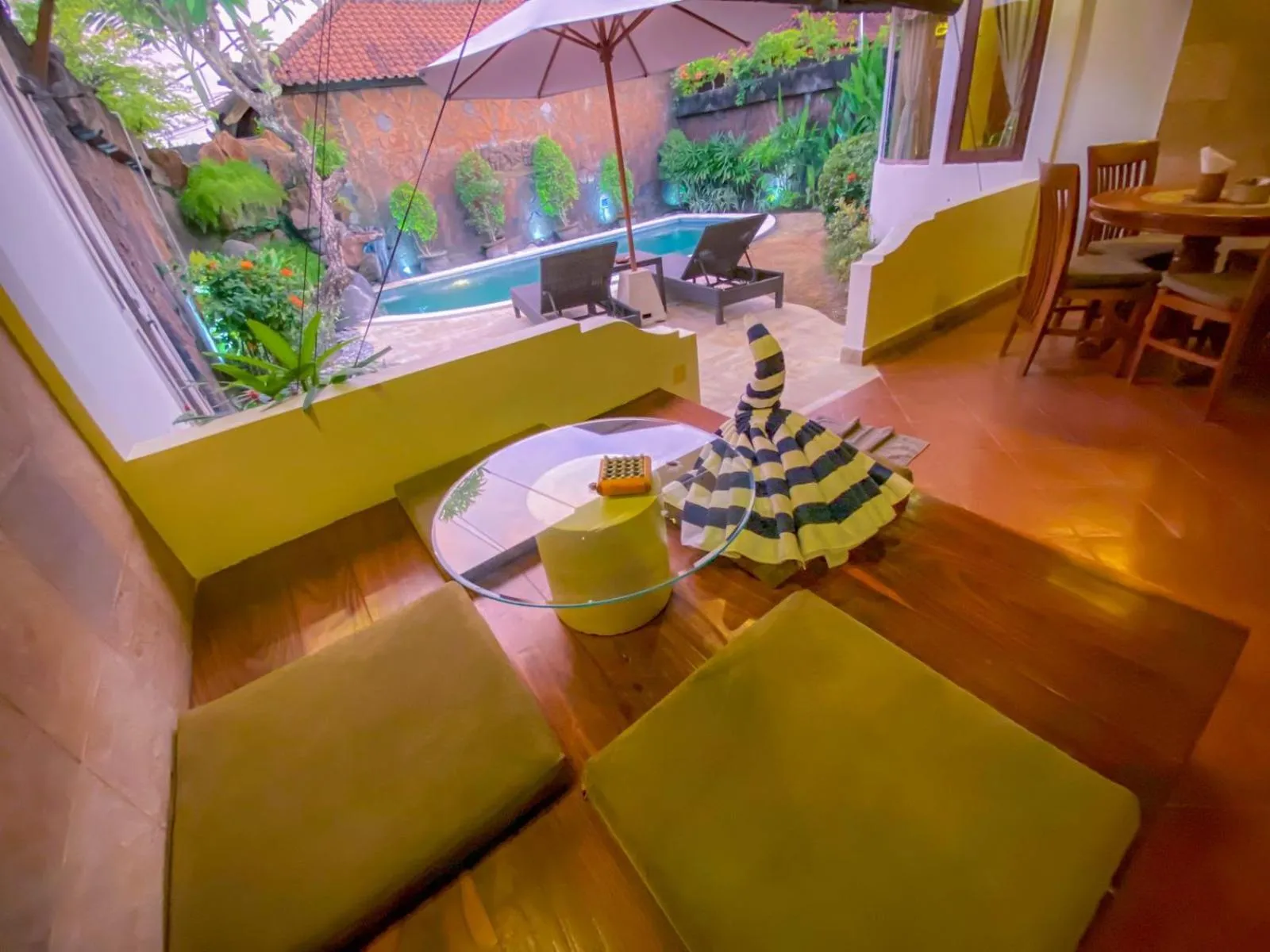 Dining area in Bali Dyana Villas