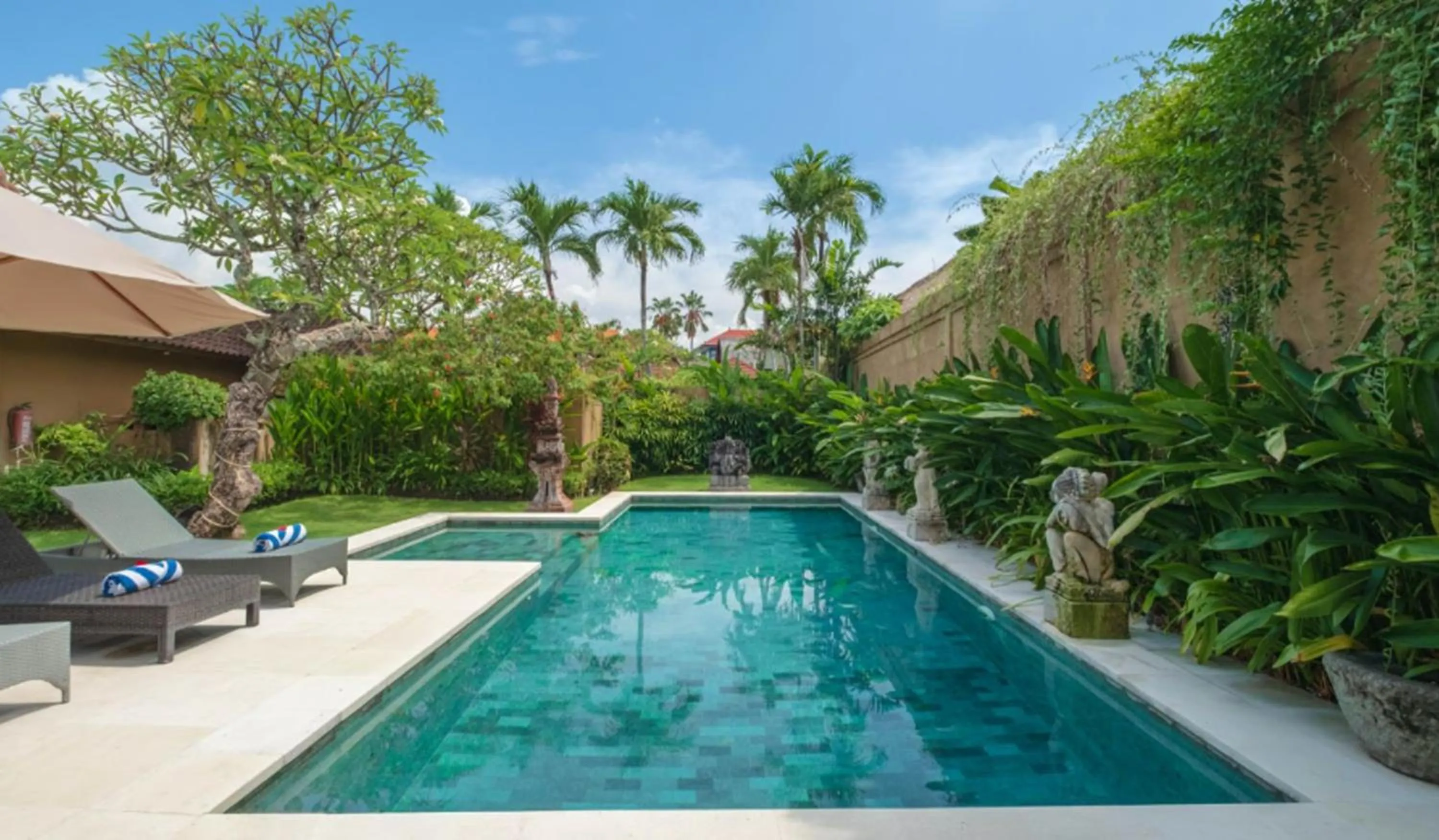 Pool view in Bali Dyana Villas