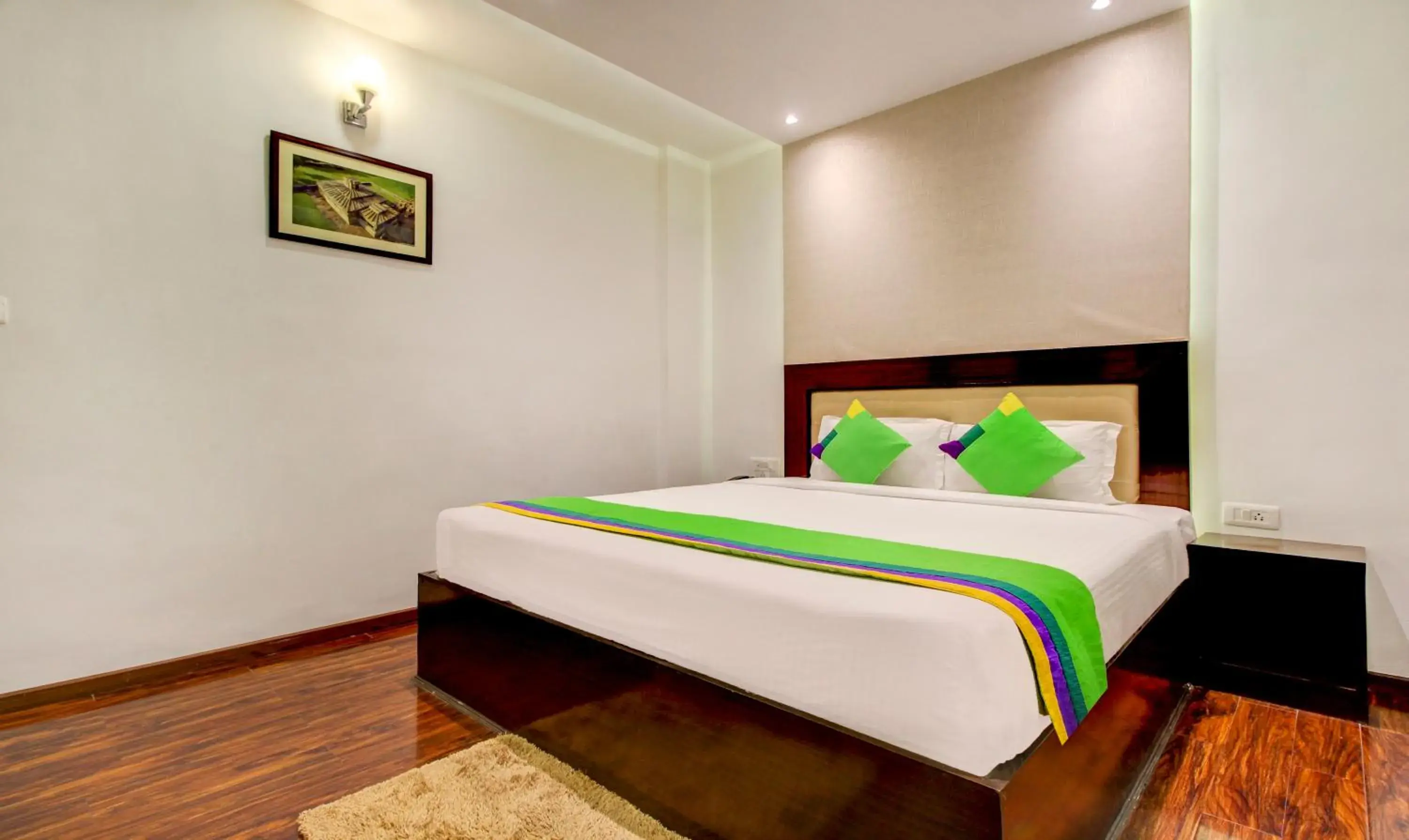 Bedroom, Bed in Treebo The Sai Leela Suites Bedroom, Bed in Treebo The Sai Leela Suites