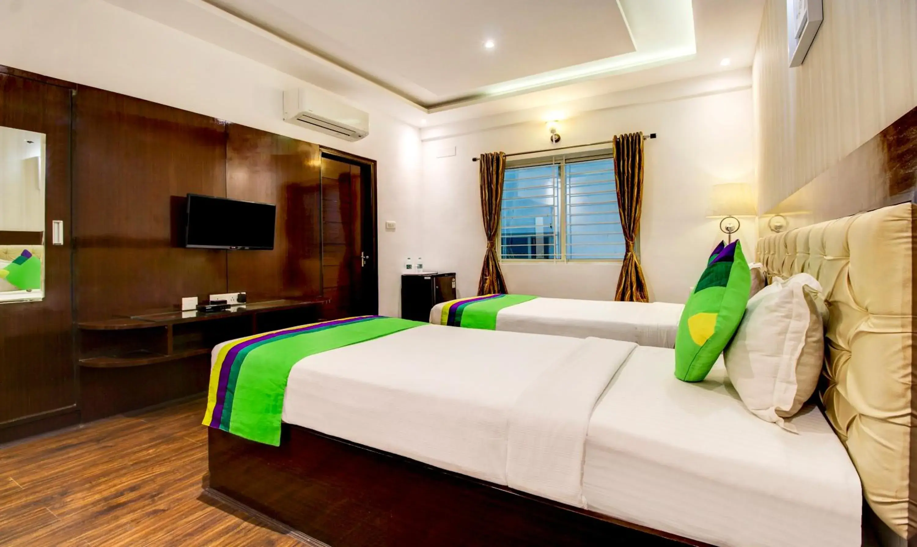 Bedroom, Bed in Treebo The Sai Leela Suites Bedroom, Bed in Treebo The Sai Leela Suites