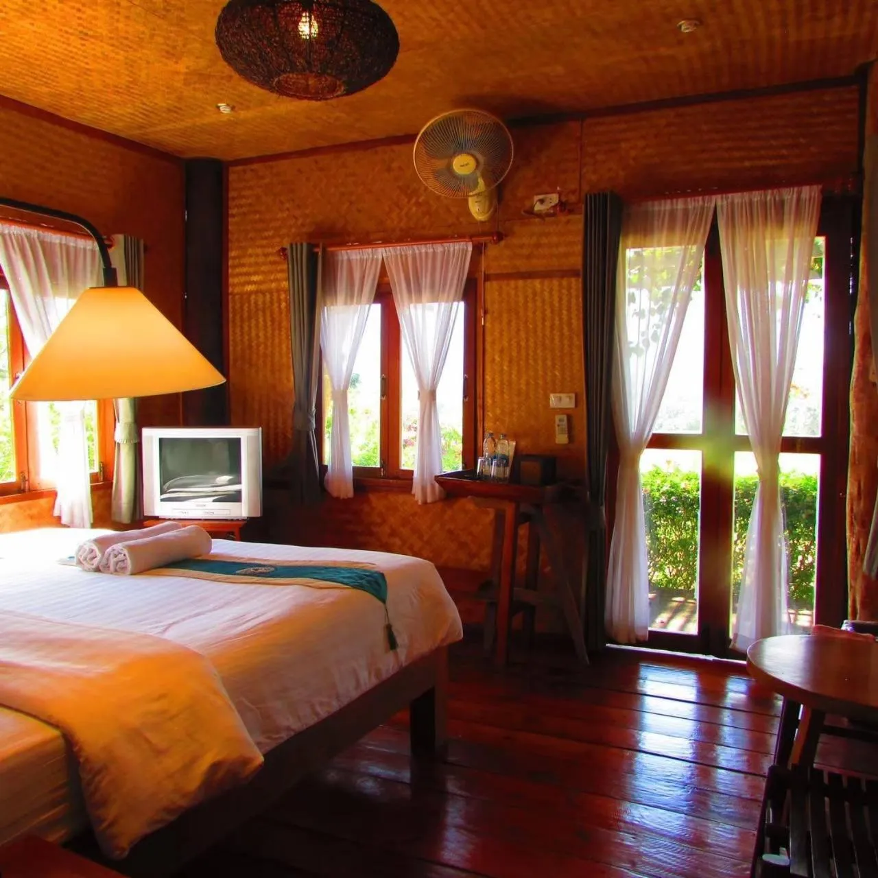 Bed in Vimarnkiri Resort