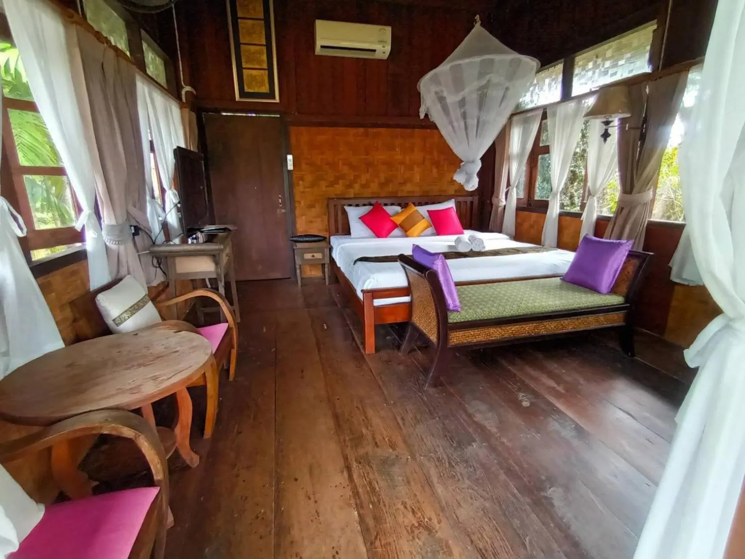 Bed in Vimarnkiri Resort