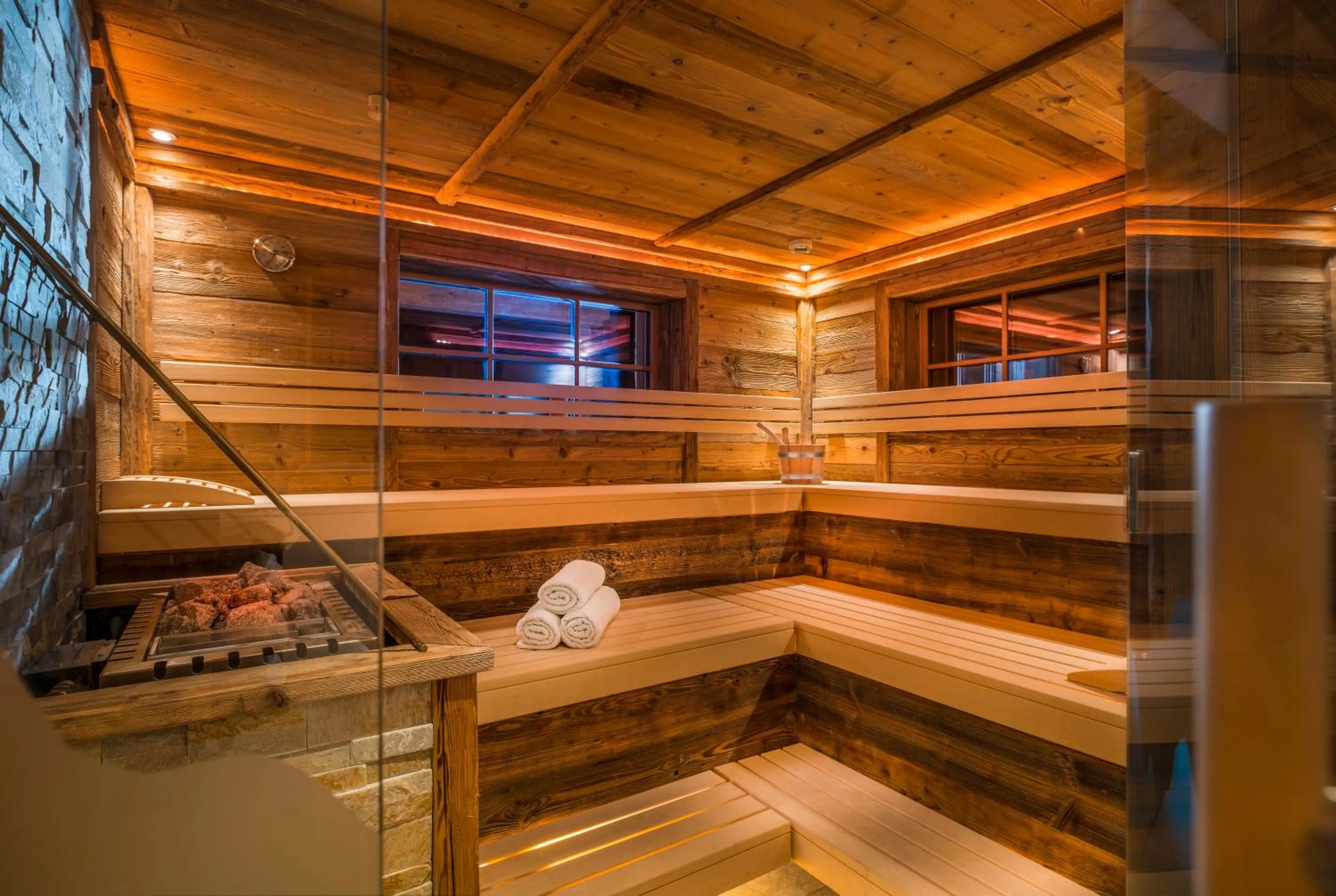 Sauna in Hotel Wiese