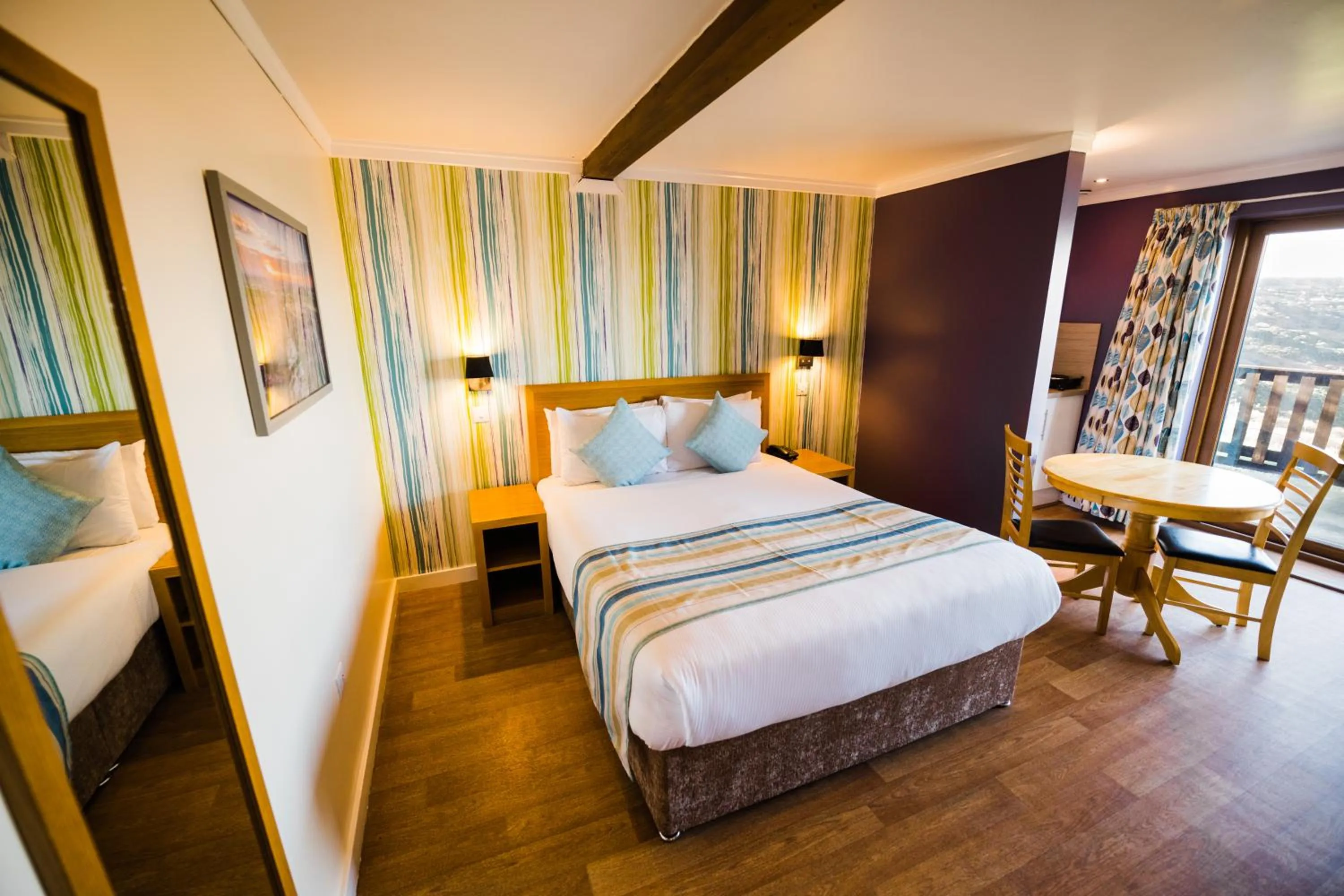 Bed in Raven Hall Hotel