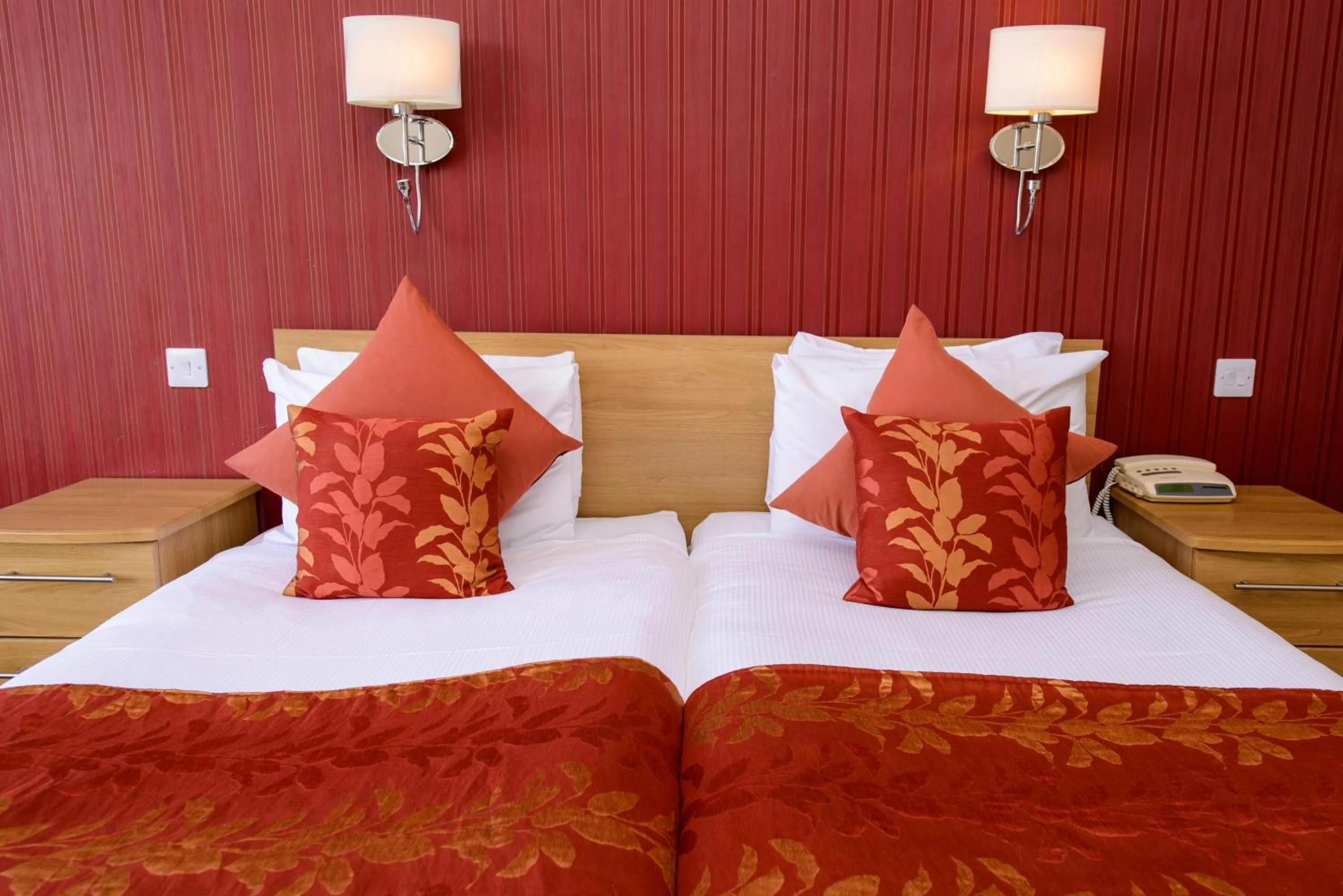 Bed in Raven Hall Hotel