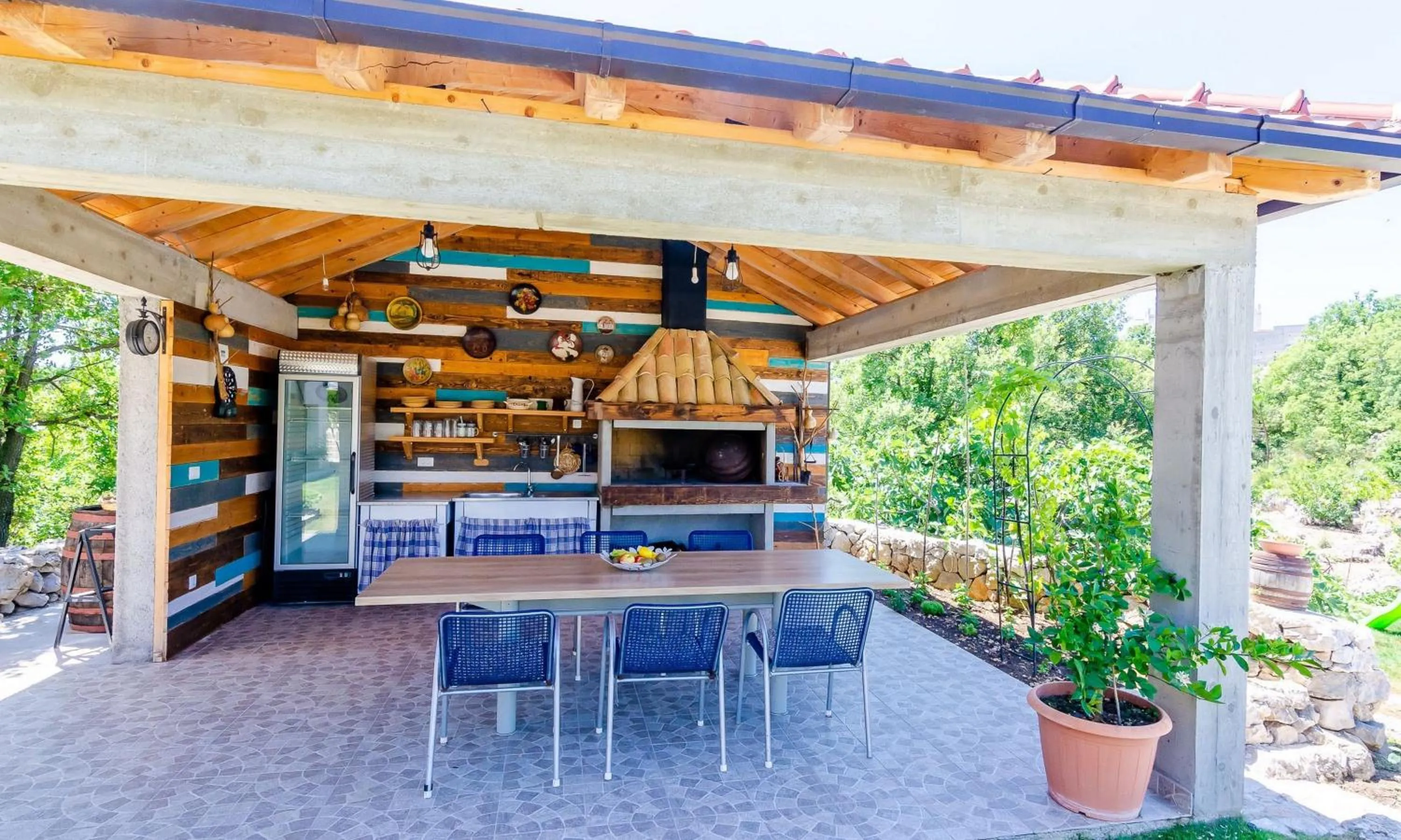 BBQ facilities in Villa Majkovica