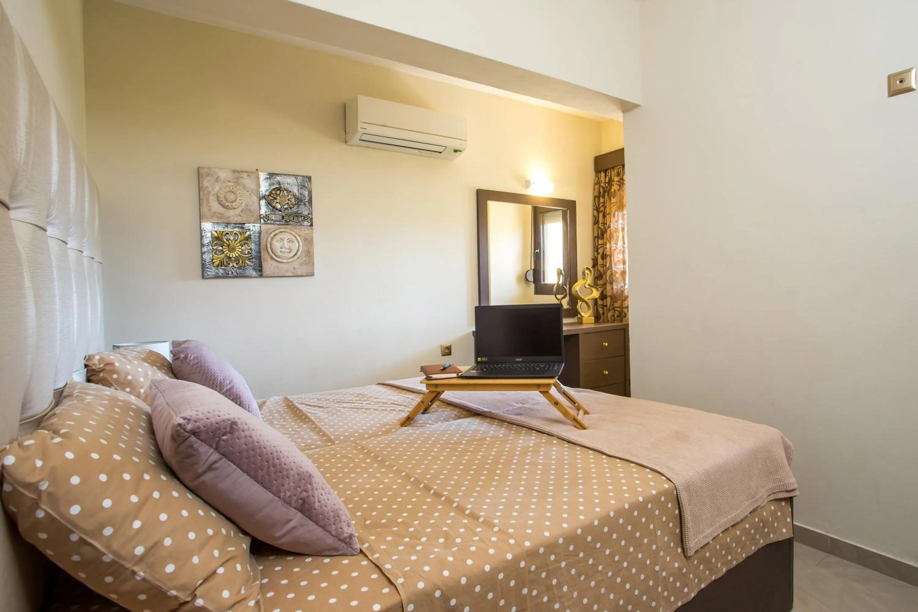 Bedroom, Bed in Casa Lyristis