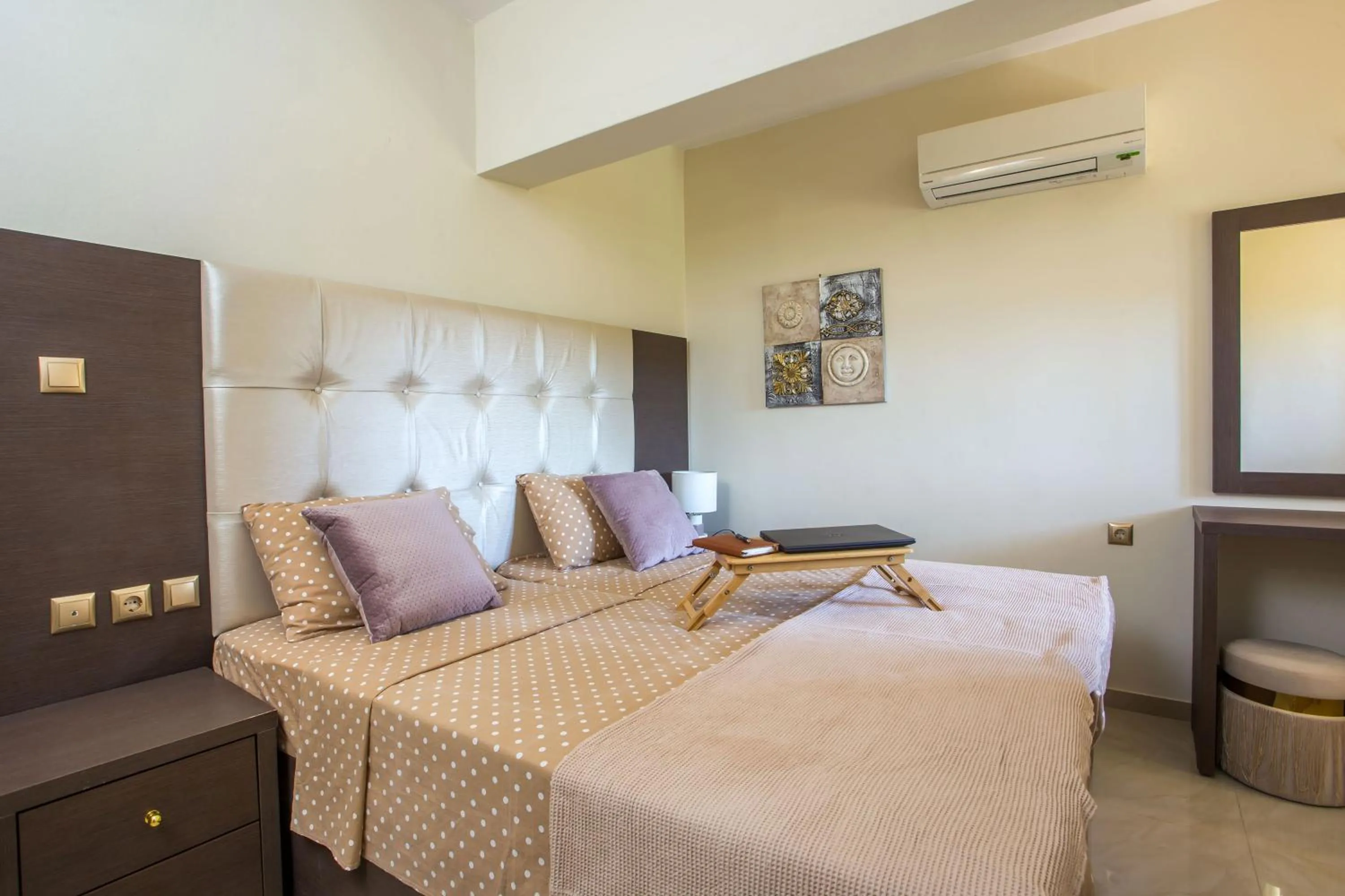 Bedroom, Bed in Casa Lyristis