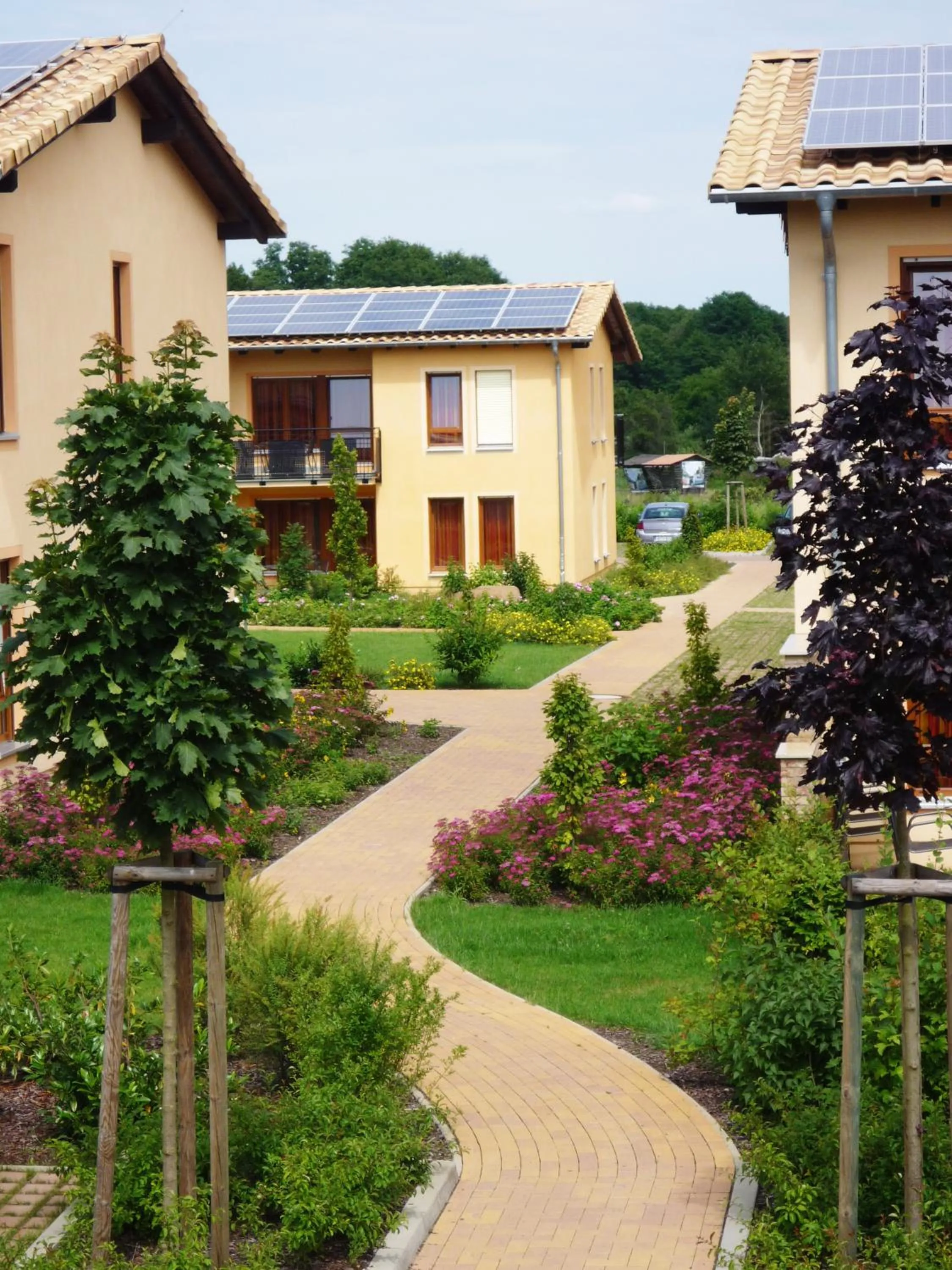 Facade/entrance in Ferienpark Templin direkt neben der Naturtherme