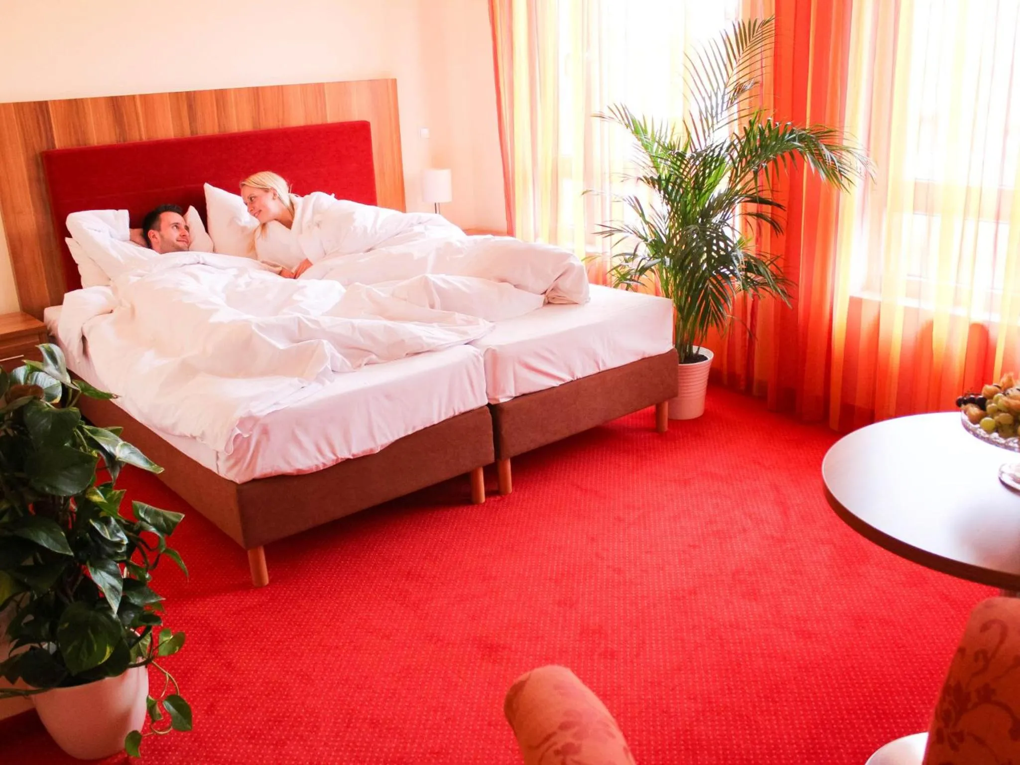 Bedroom, Bed in Ferienpark Templin direkt neben der Naturtherme