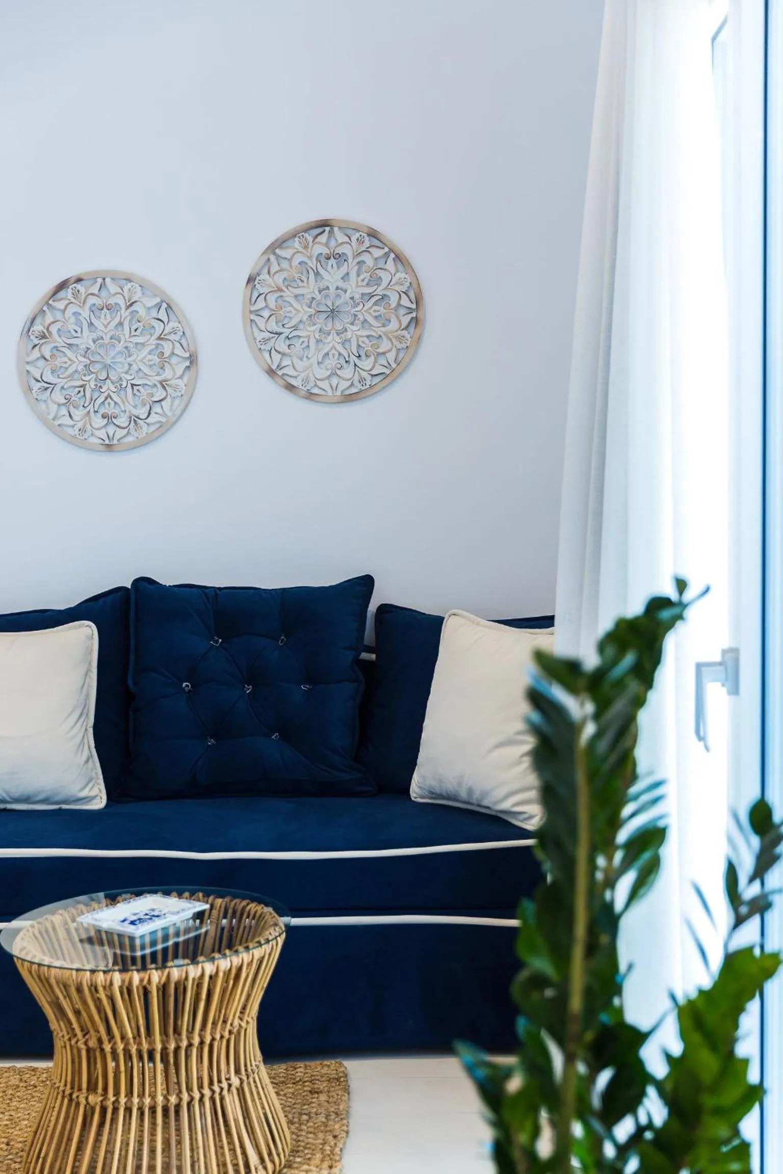 Seating area in Georgioupolis Plaza Suites