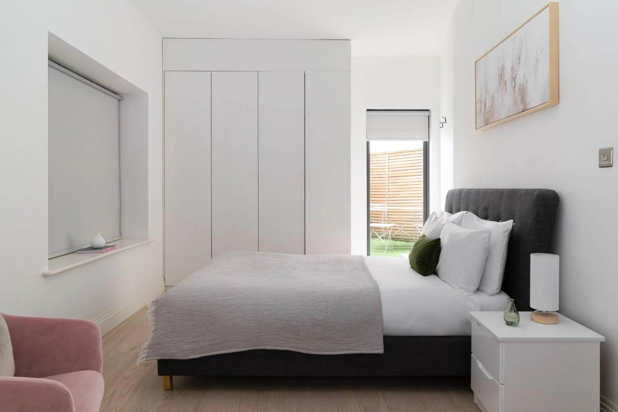 Bedroom, Bed in Oxford Circus Apartments by Calton Living
