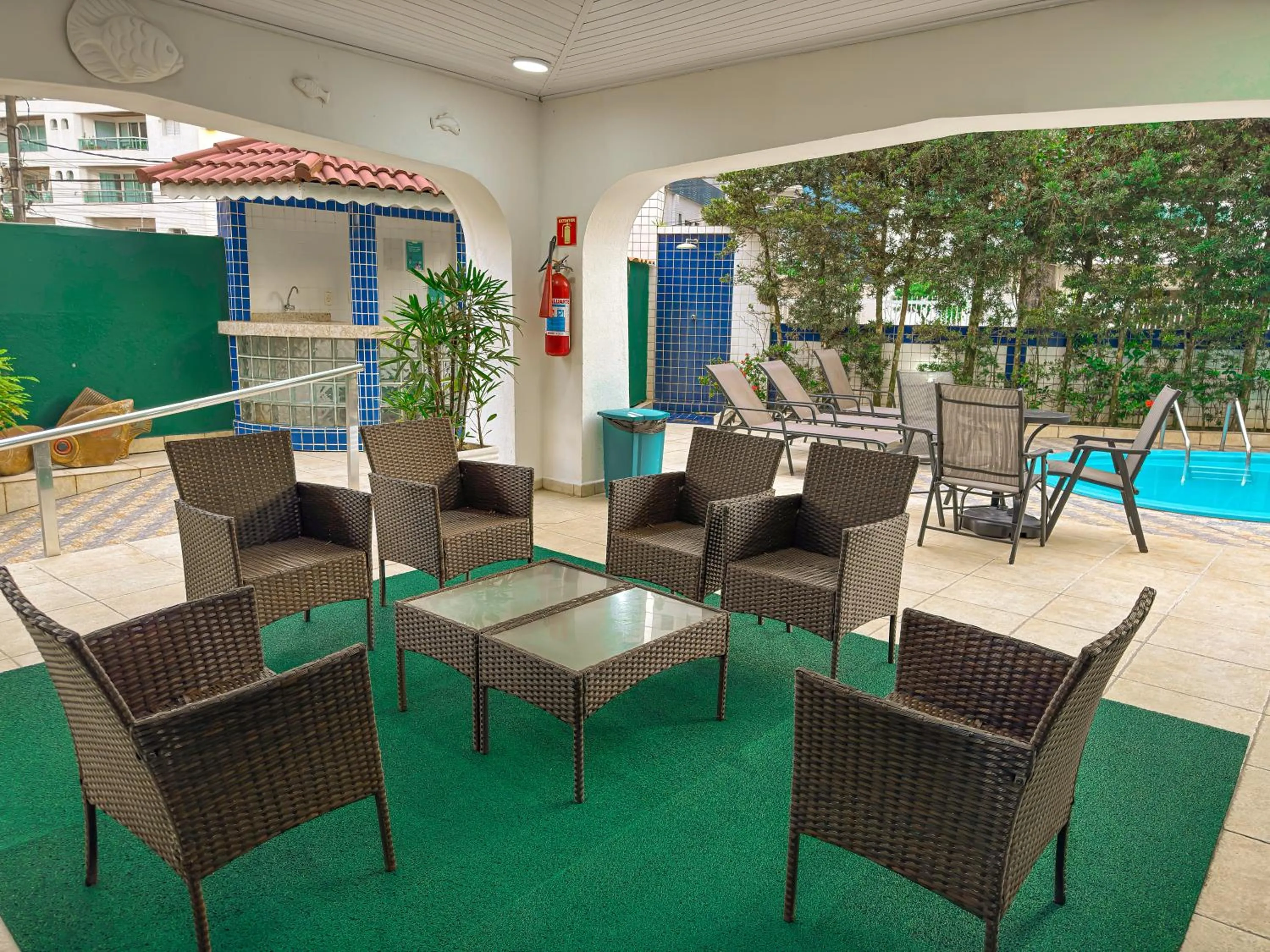 Seating area in Hotel Nacional Inn Guarujá