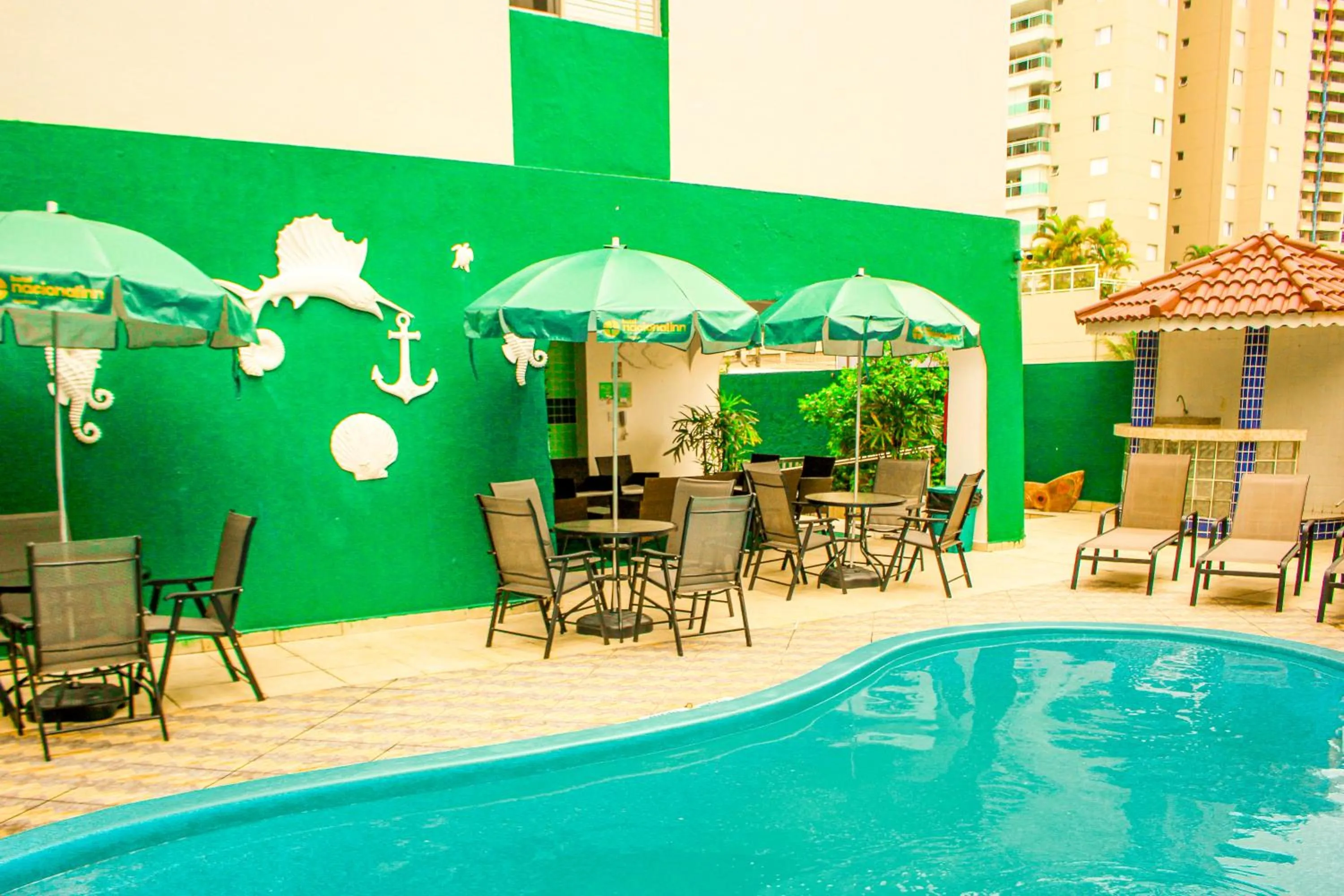 Pool view in Hotel Nacional Inn Guarujá