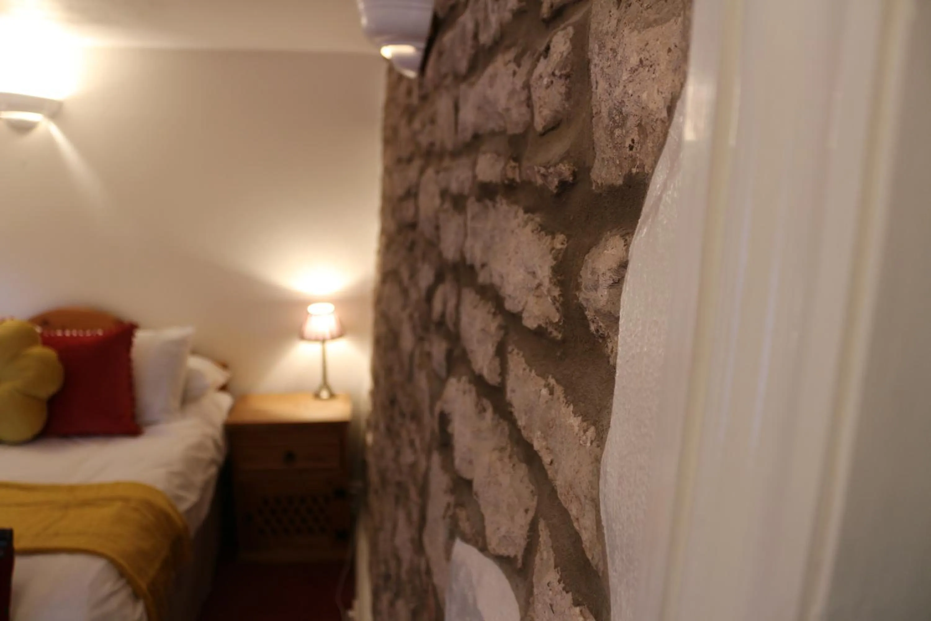 Bed in The Hostelrie at Goodrich