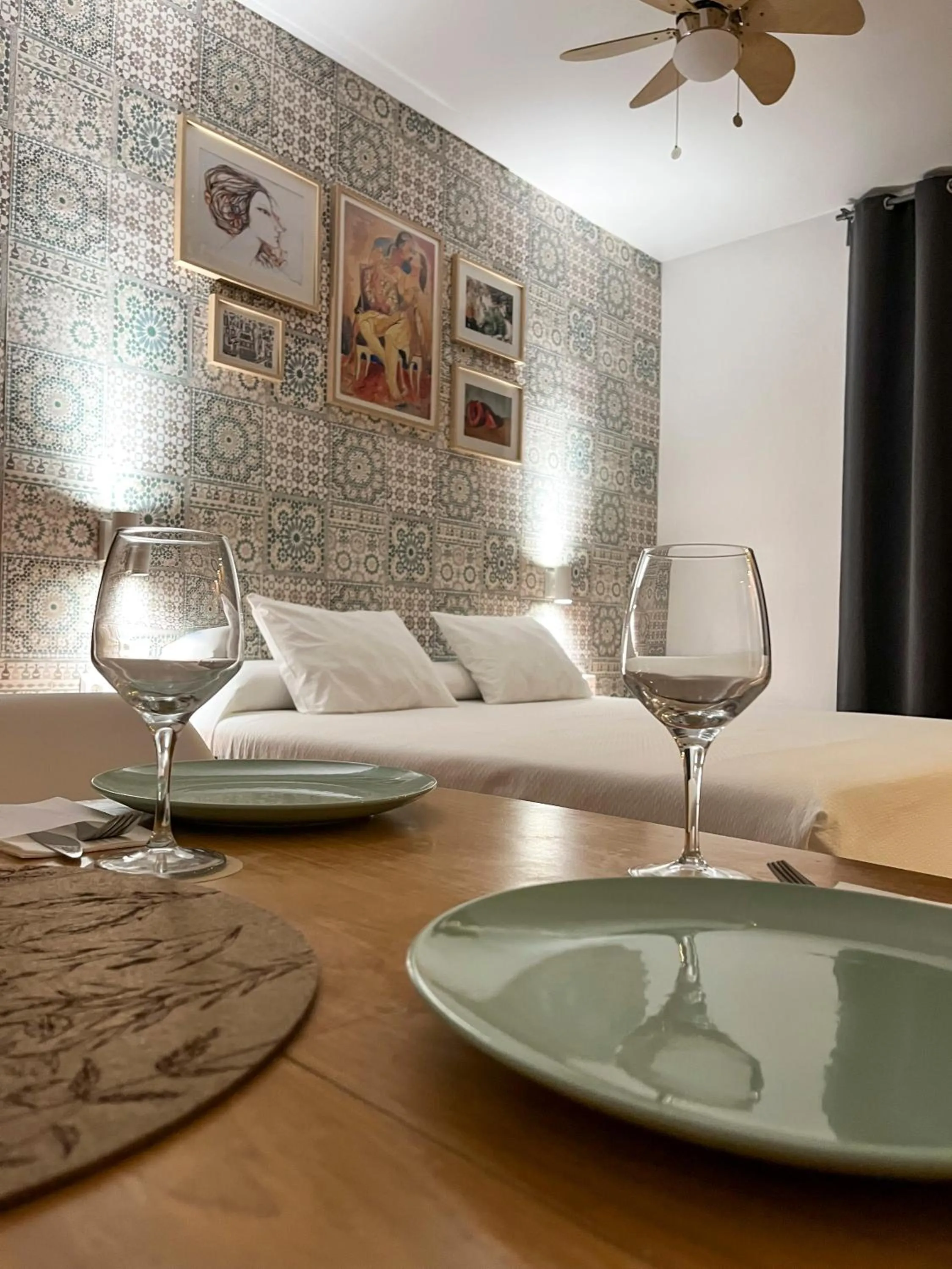 Inner courtyard view in Beatriz Charming Hostal