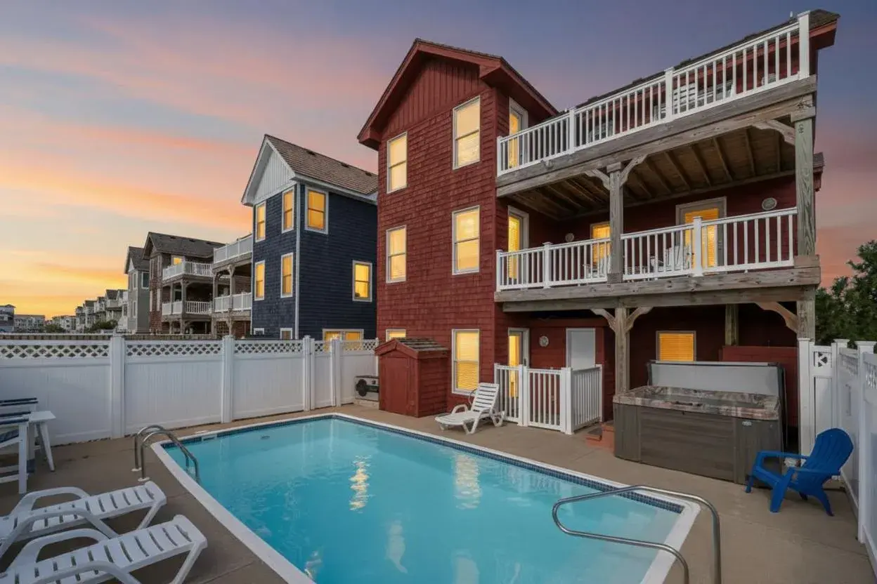 Carolina Dreamin' - Nags Head, Private Beach Access w/Parking Passes, Pool, Hot Tub, Pool Table, Pets OK Carolina Dreamin' - Nags Head, Private Beach Access w/Parking Passes, Pool, Hot Tub, Pool Table, Pets OK