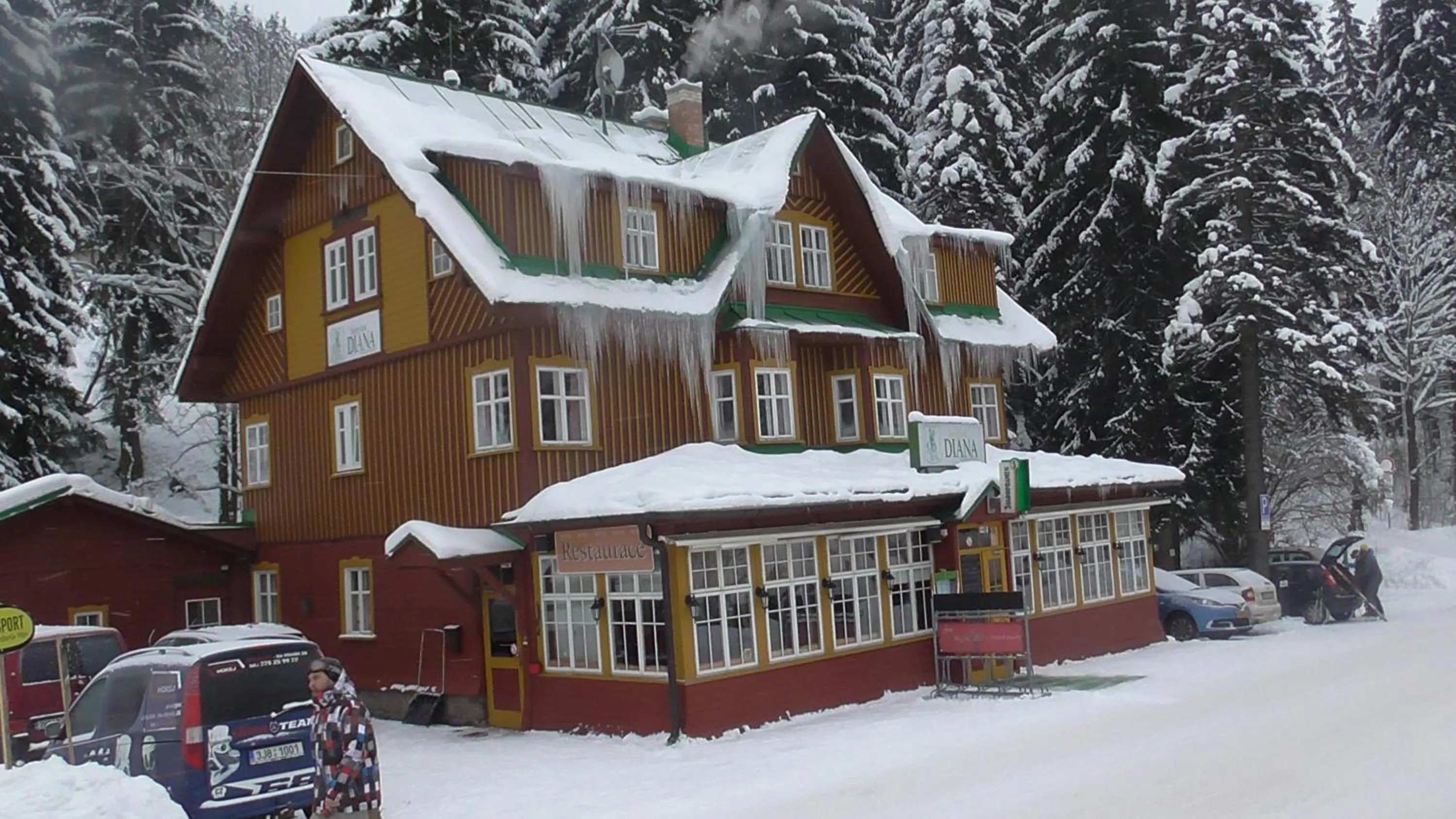 Property building in Hotel Diana