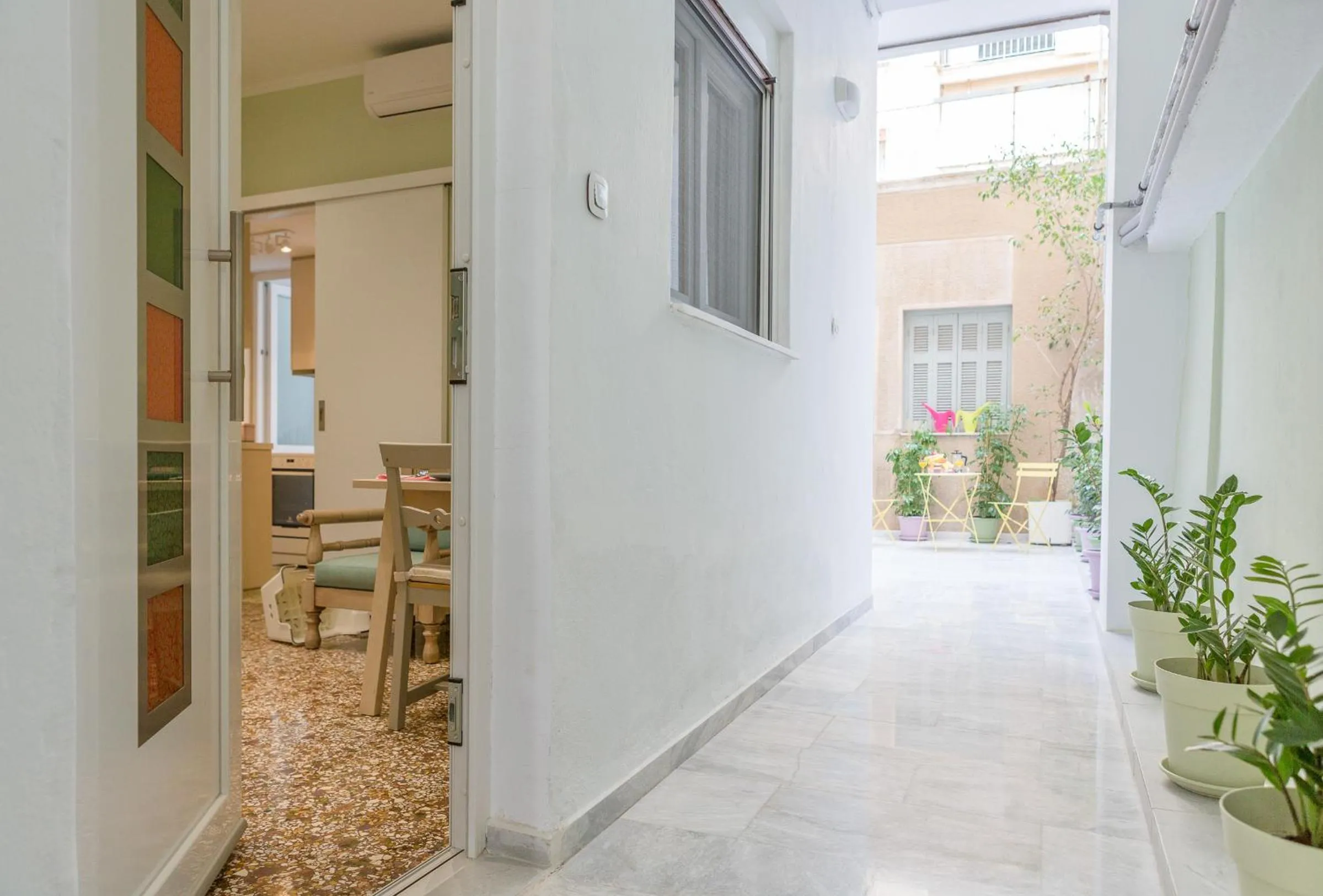 Grandma's Chic & Bright Athenian home with a Patio
