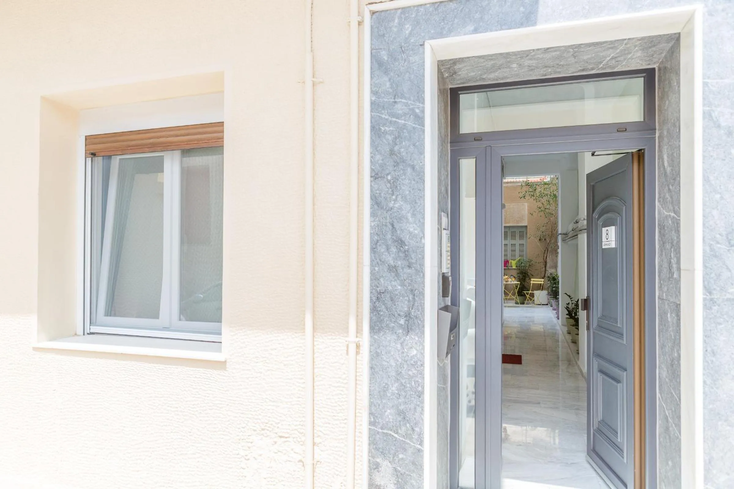 Grandma's Chic & Bright Athenian home with a Patio