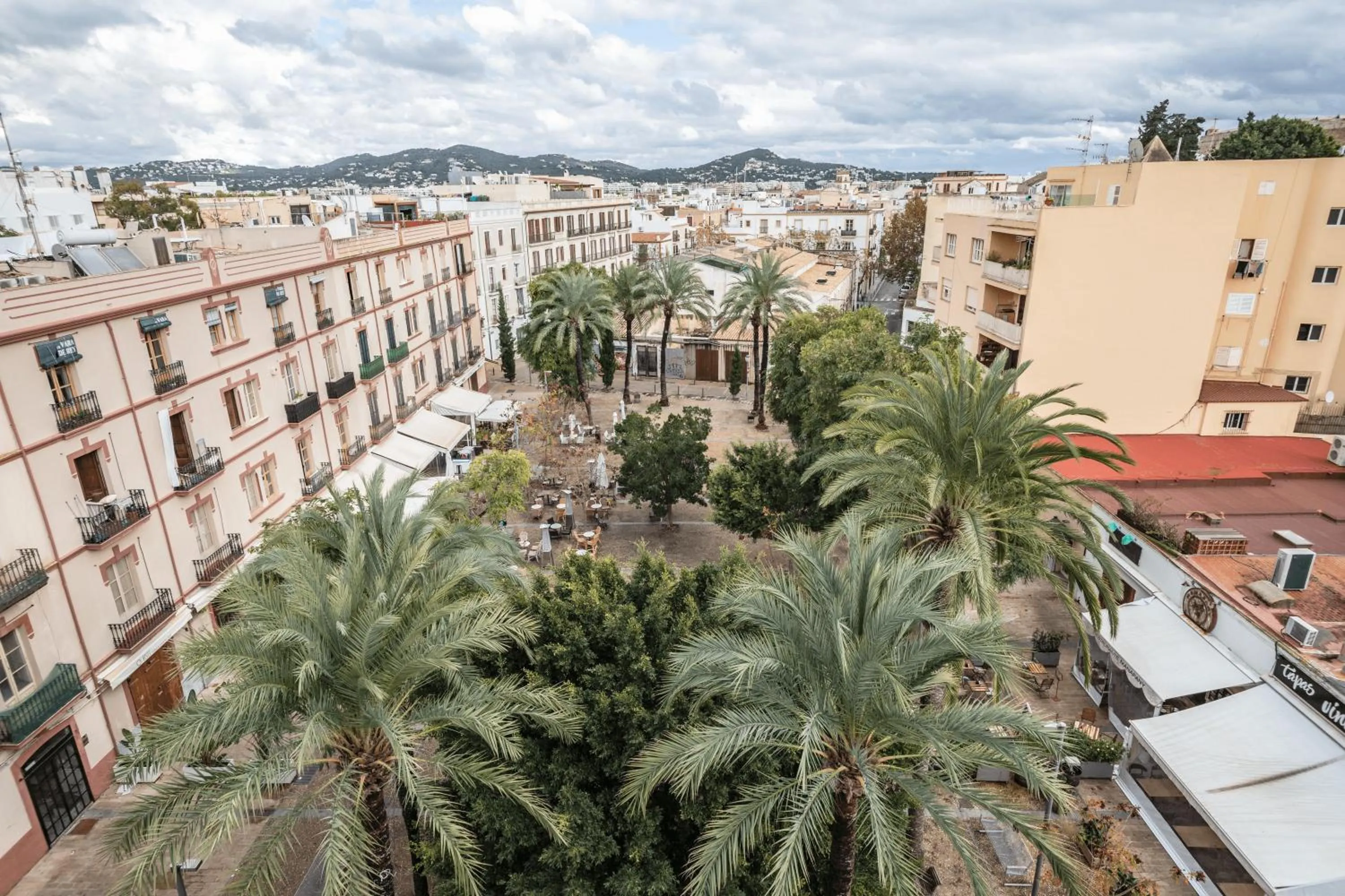 City view in Hostal Parque Ibiza