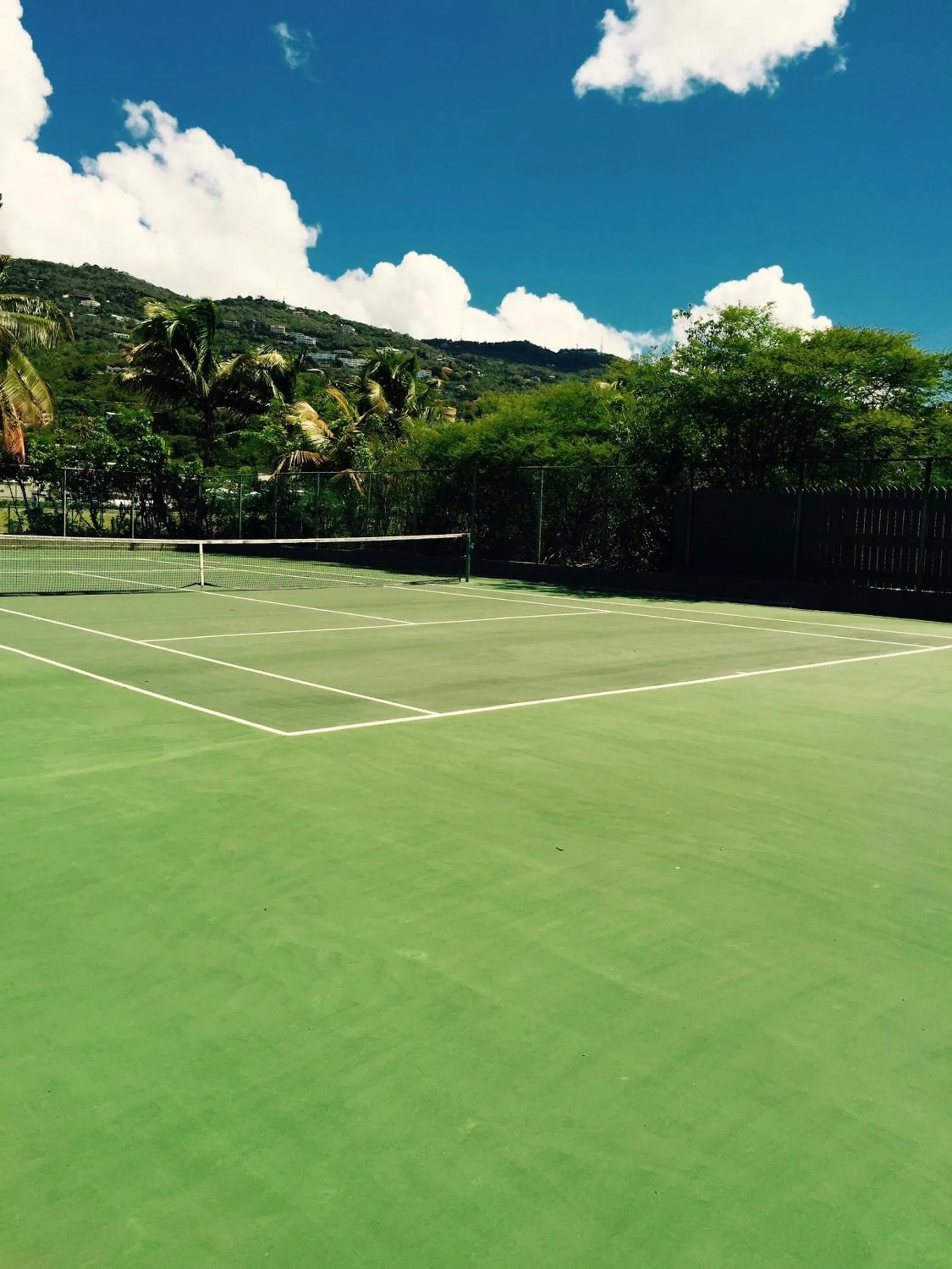 Tennis court in Emerald Beach Resort