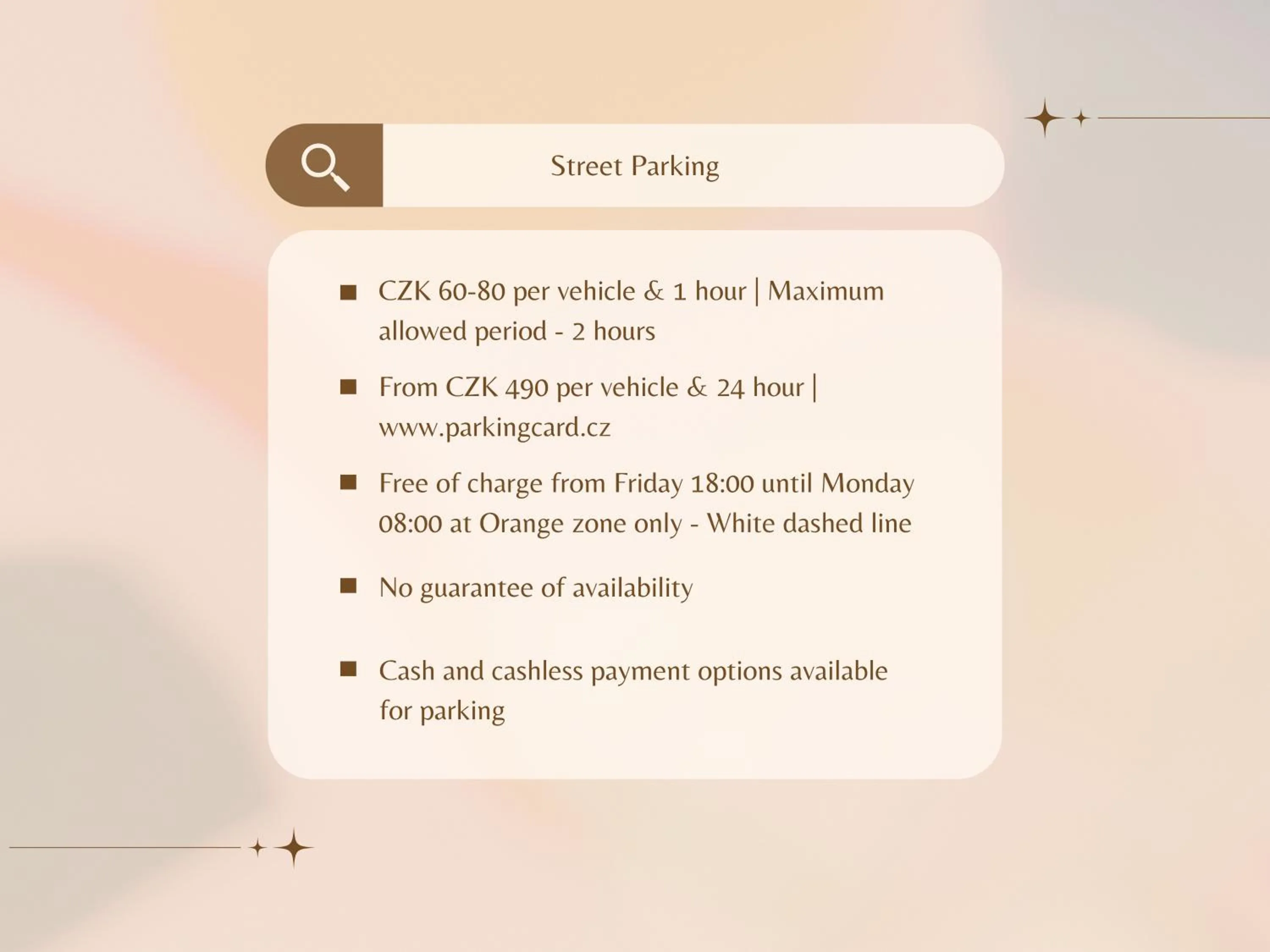 Parking in Louren Apartments