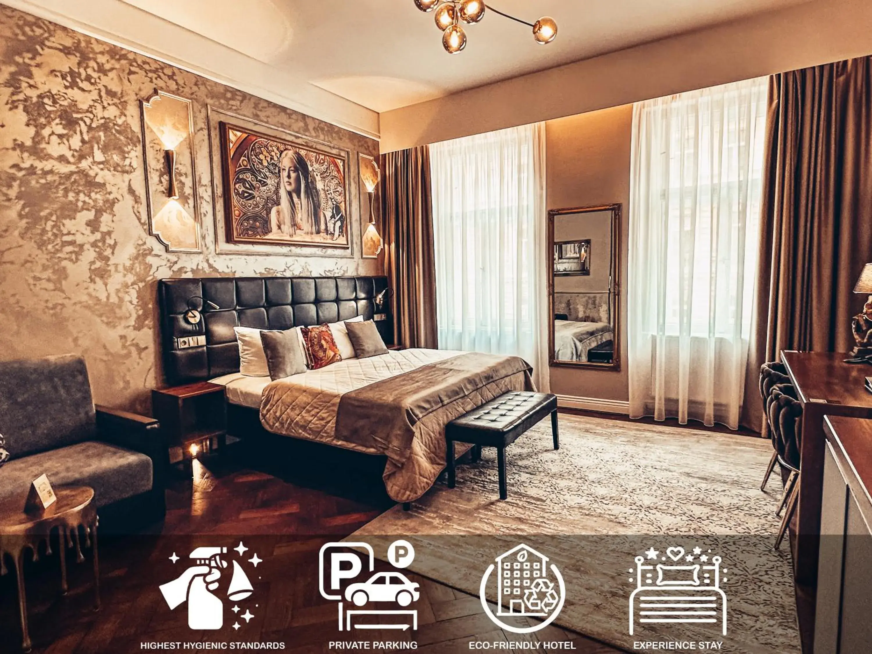 Property logo or sign, Bed in Alfons Boutique Hotel Property logo or sign, Bed in Alfons Boutique Hotel