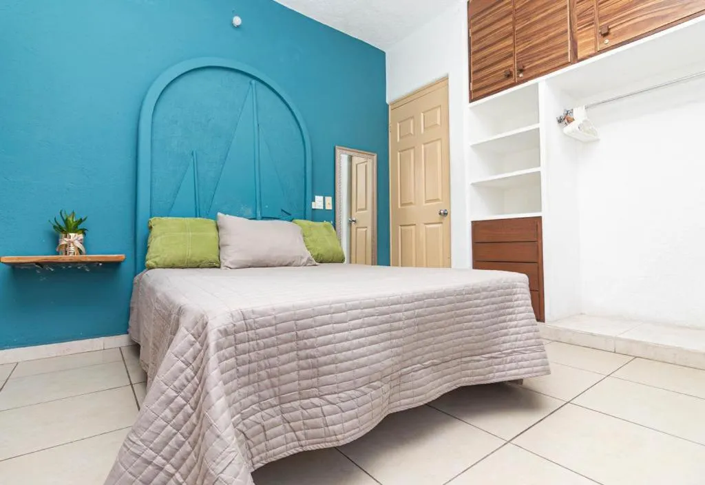 Bed in Hotel Bahia Huatulco