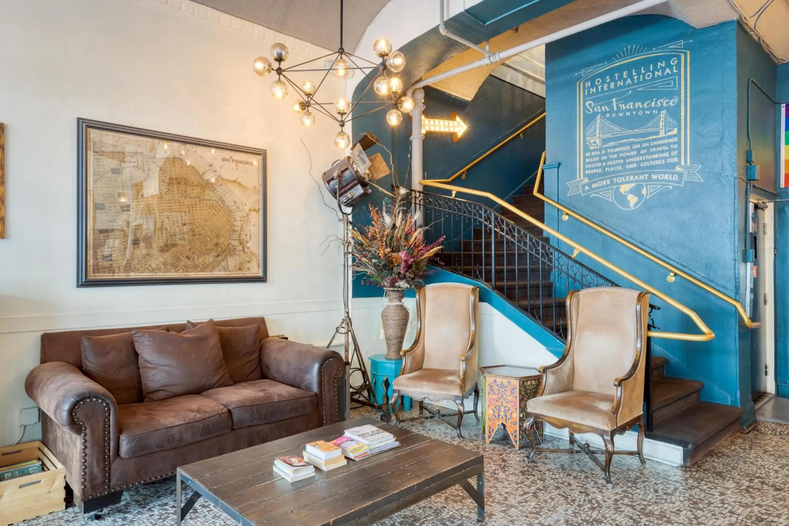 Lobby or reception in HI San Francisco Downtown Hostel Lobby or reception in HI San Francisco Downtown Hostel
