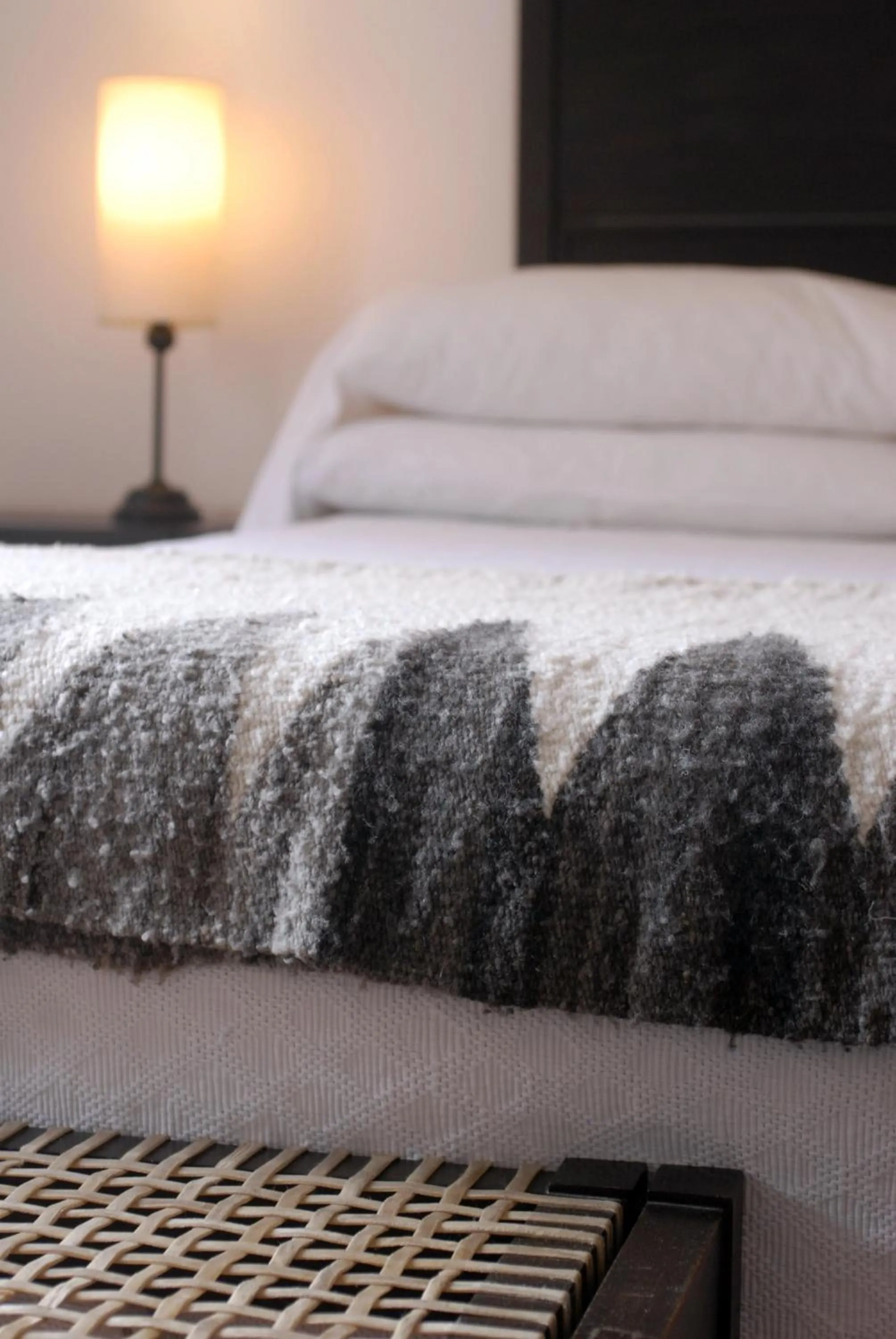 Decorative detail, Bed in Hotel Iruya