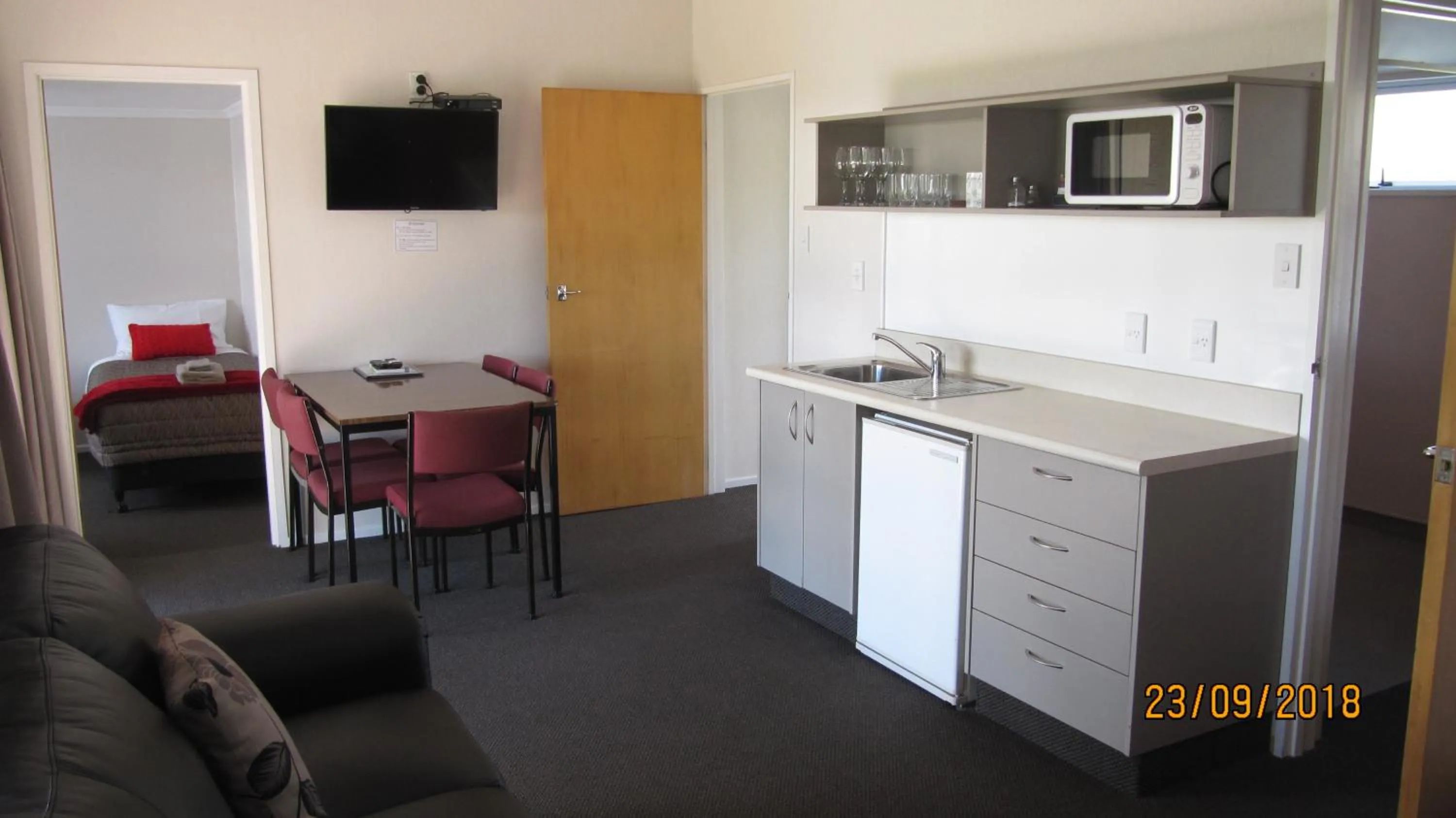 Kitchen or kitchenette in Ahuriri Motels