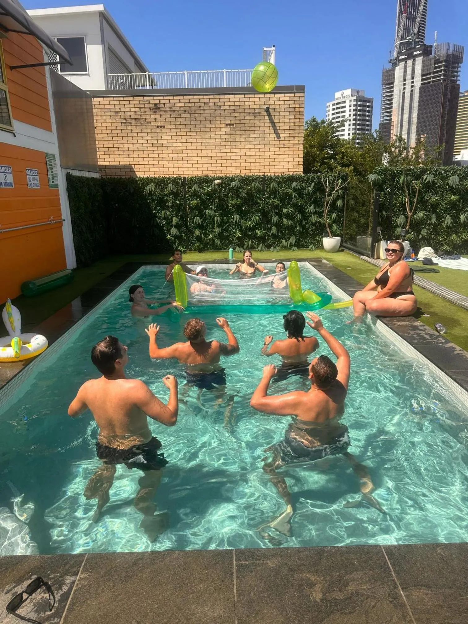 Evening entertainment in City Backpackers HQ