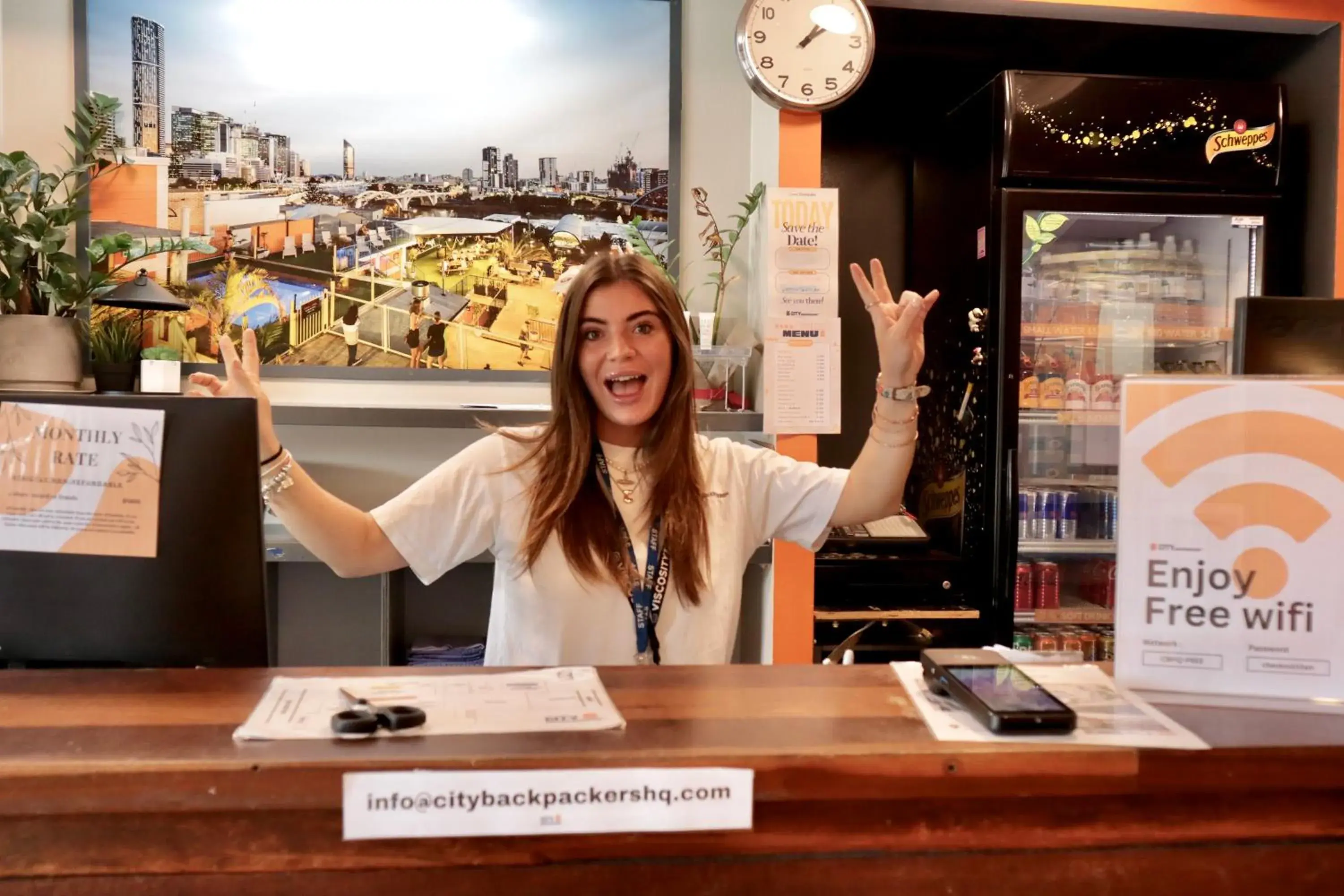 Lobby or reception in City Backpackers HQ Lobby or reception in City Backpackers HQ